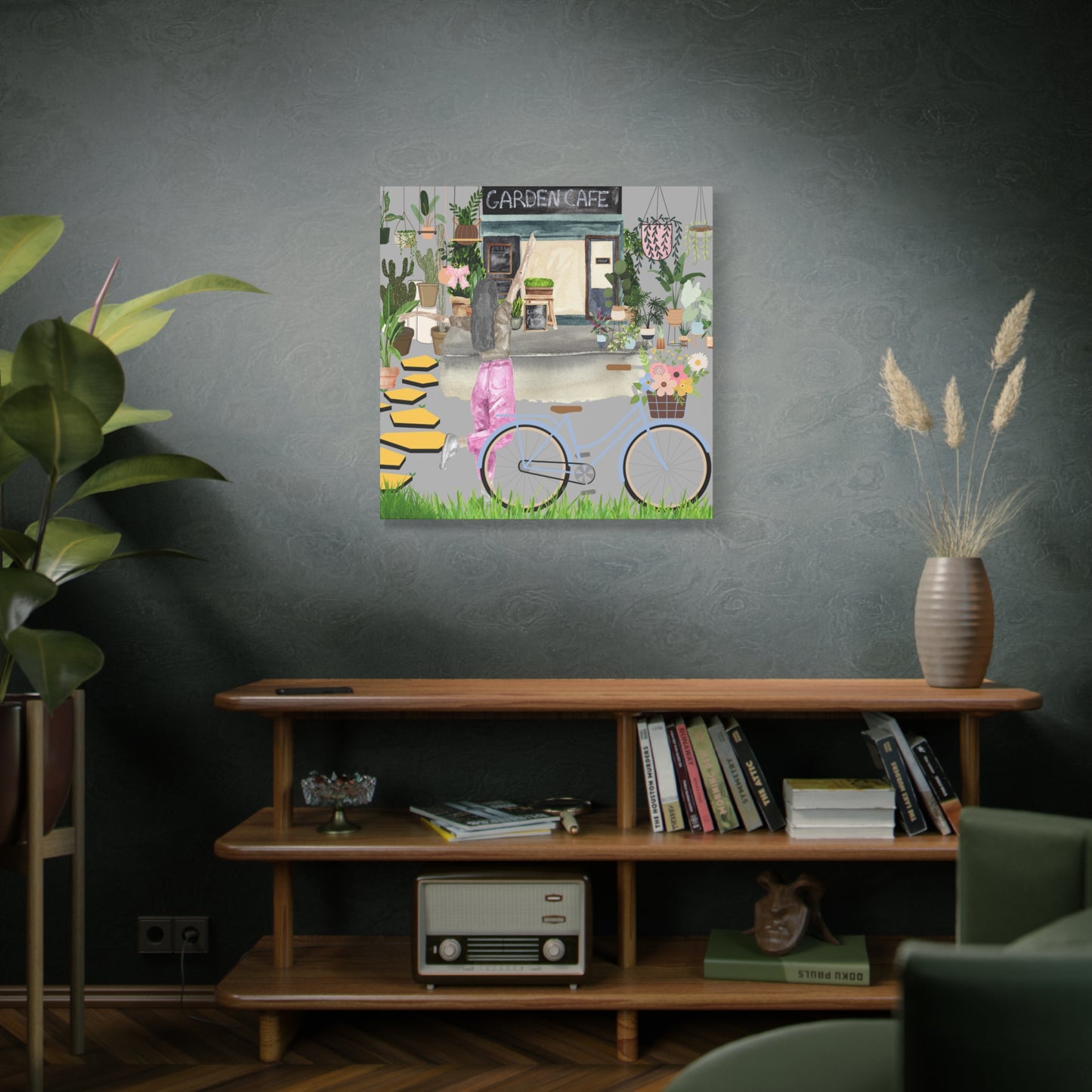Charming Garden Cafe Wall Art