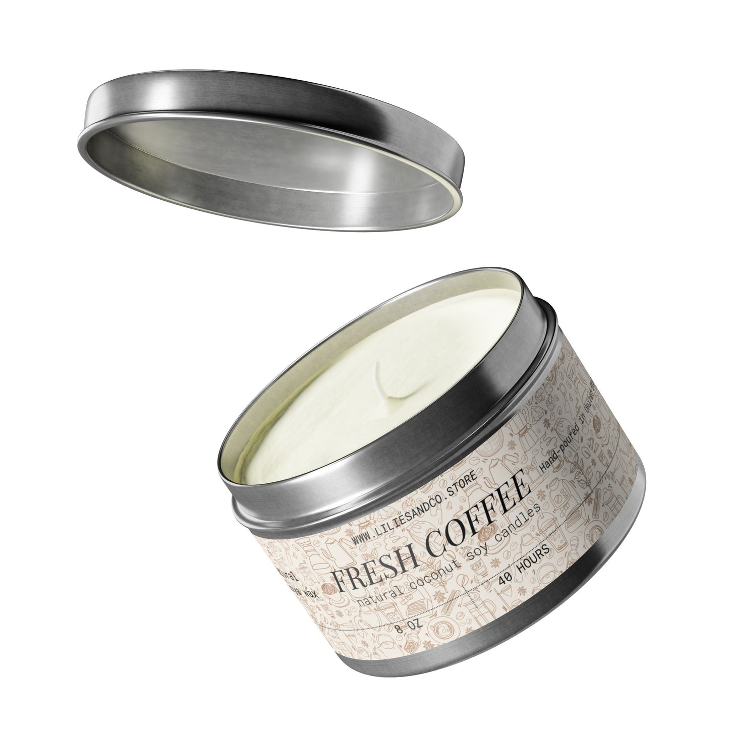 Fresh Coffee Tin Candle