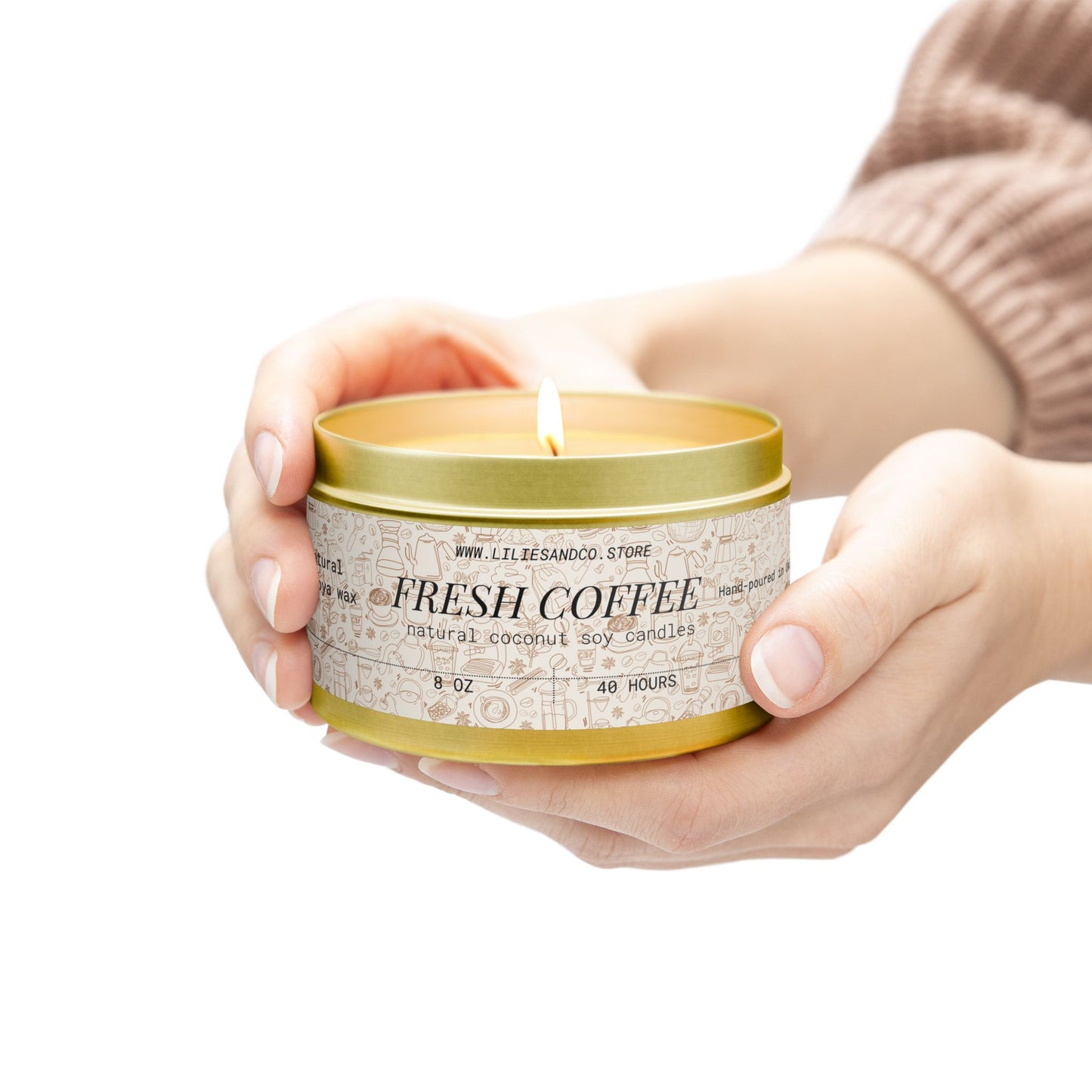 Fresh Coffee Tin Candle