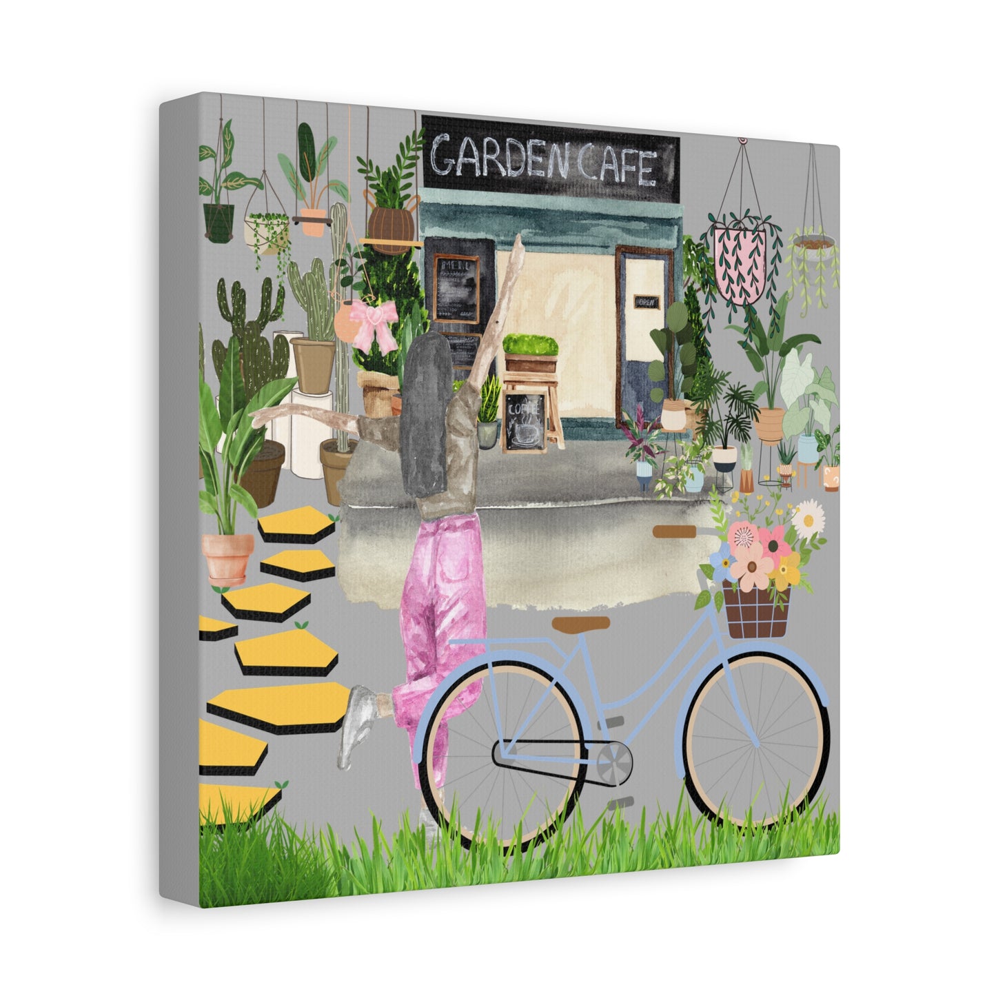 Charming Garden Cafe Wall Art