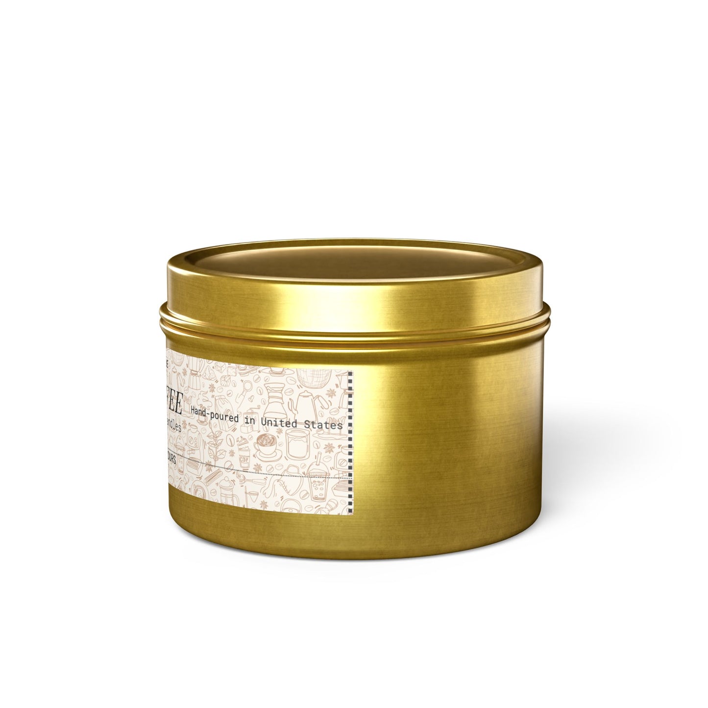 Fresh Coffee Tin Candle