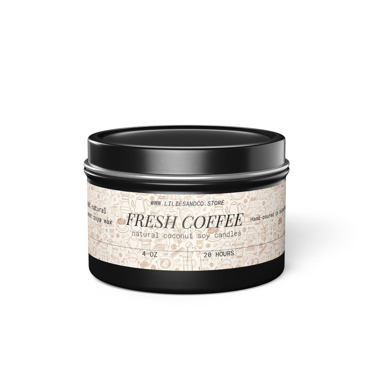 Fresh Coffee Tin Candle
