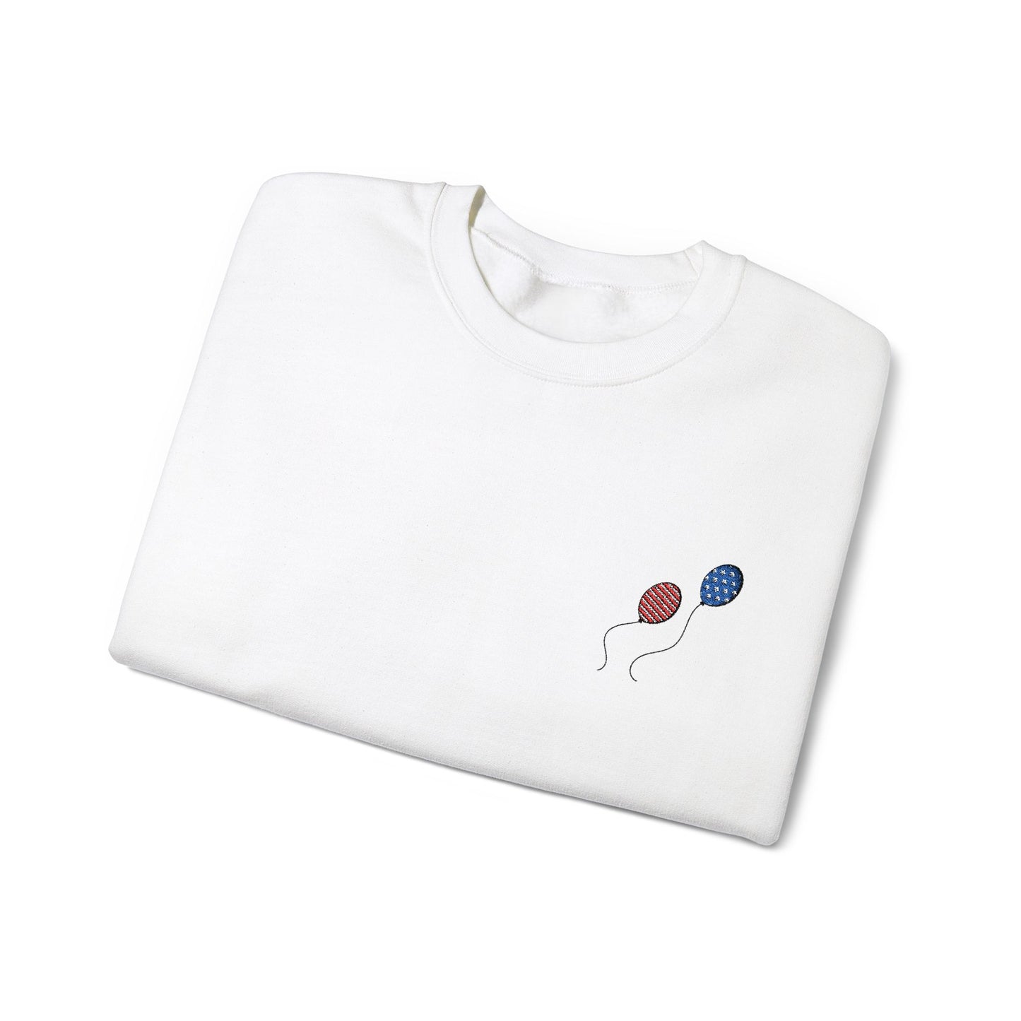 Celebration Emroidered Balloon Unisex Crewneck Sweatshirt