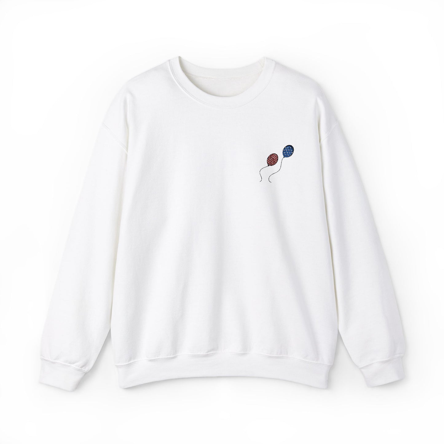 Celebration Emroidered Balloon Unisex Crewneck Sweatshirt