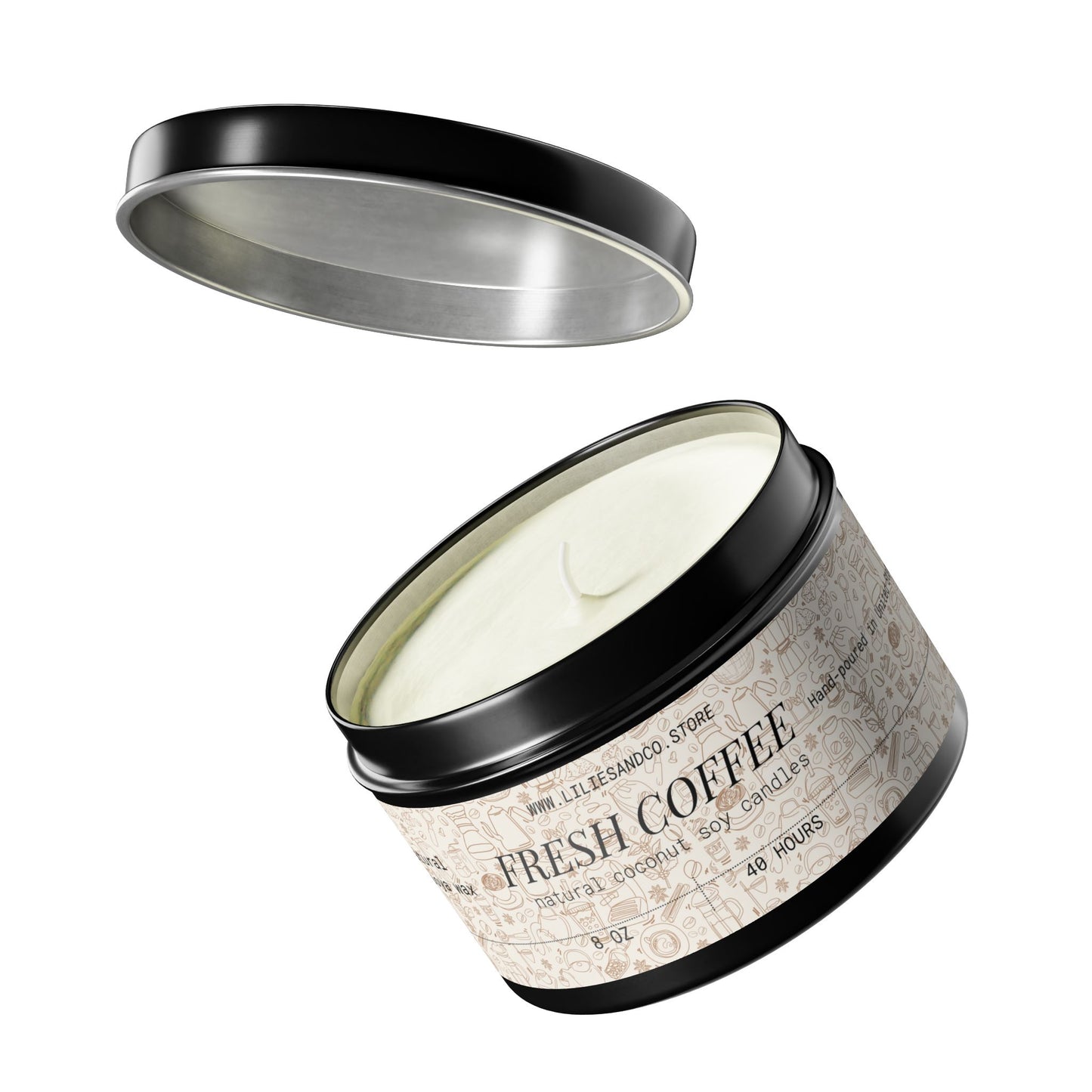 Fresh Coffee Tin Candle