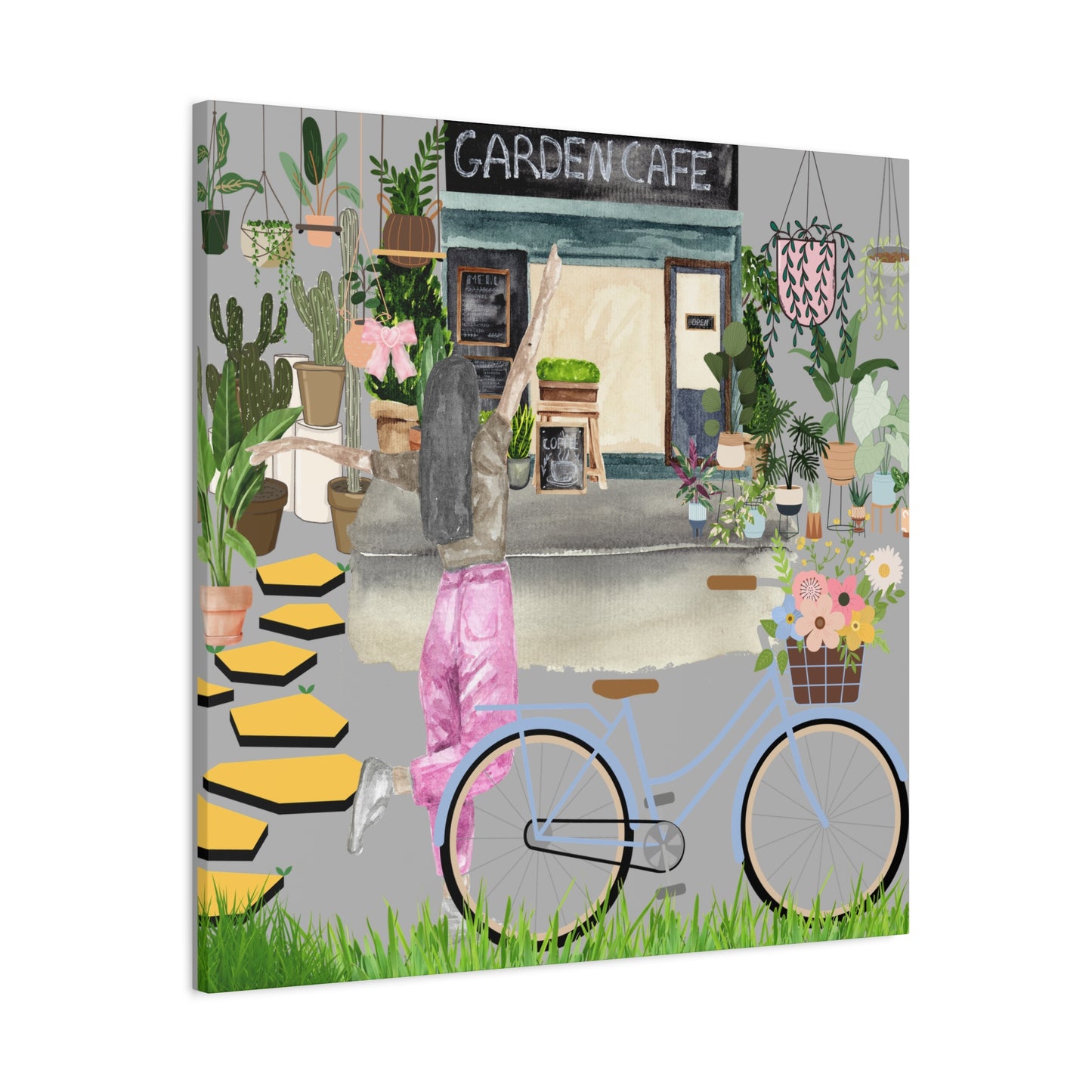 Charming Garden Cafe Wall Art