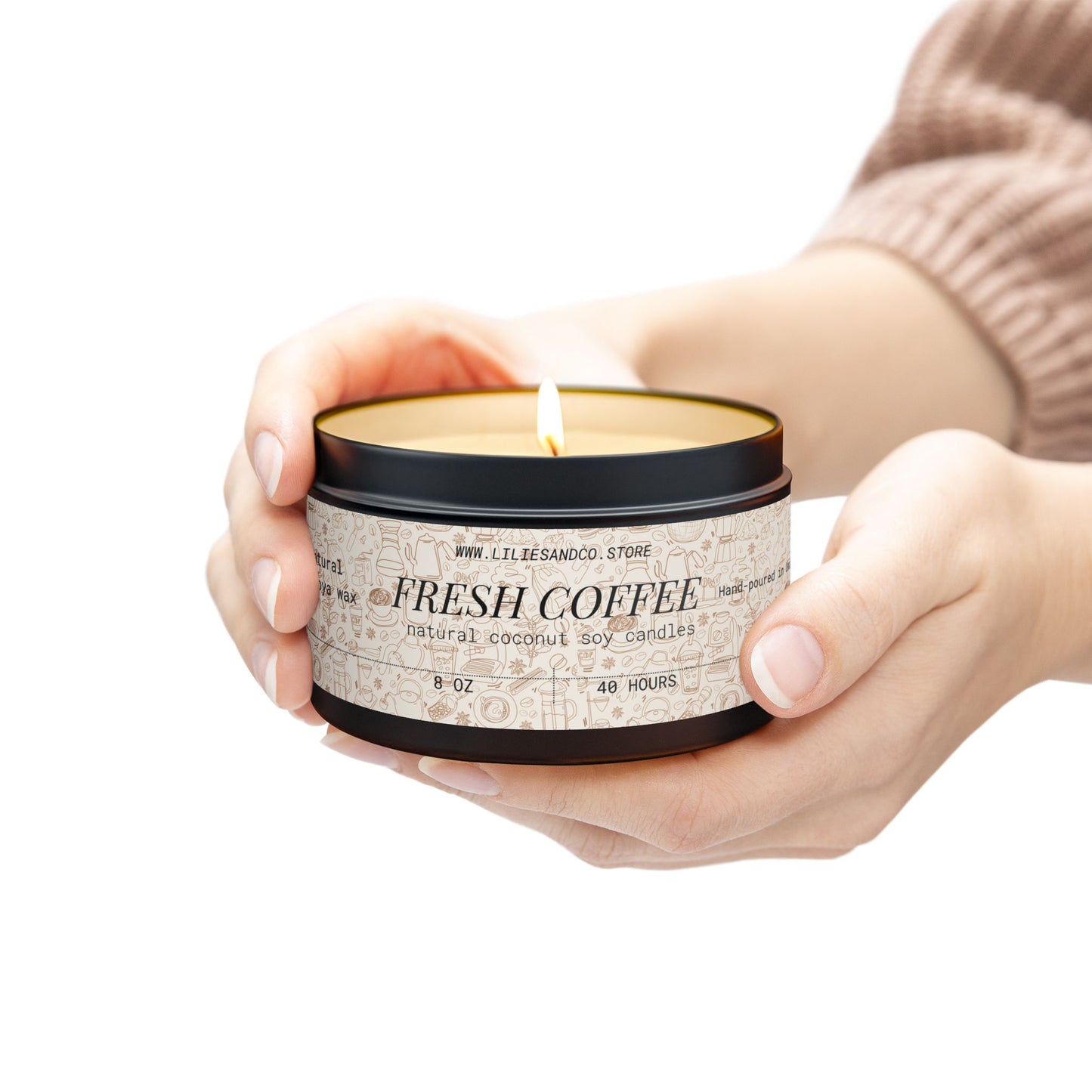 Fresh Coffee Tin Candle
