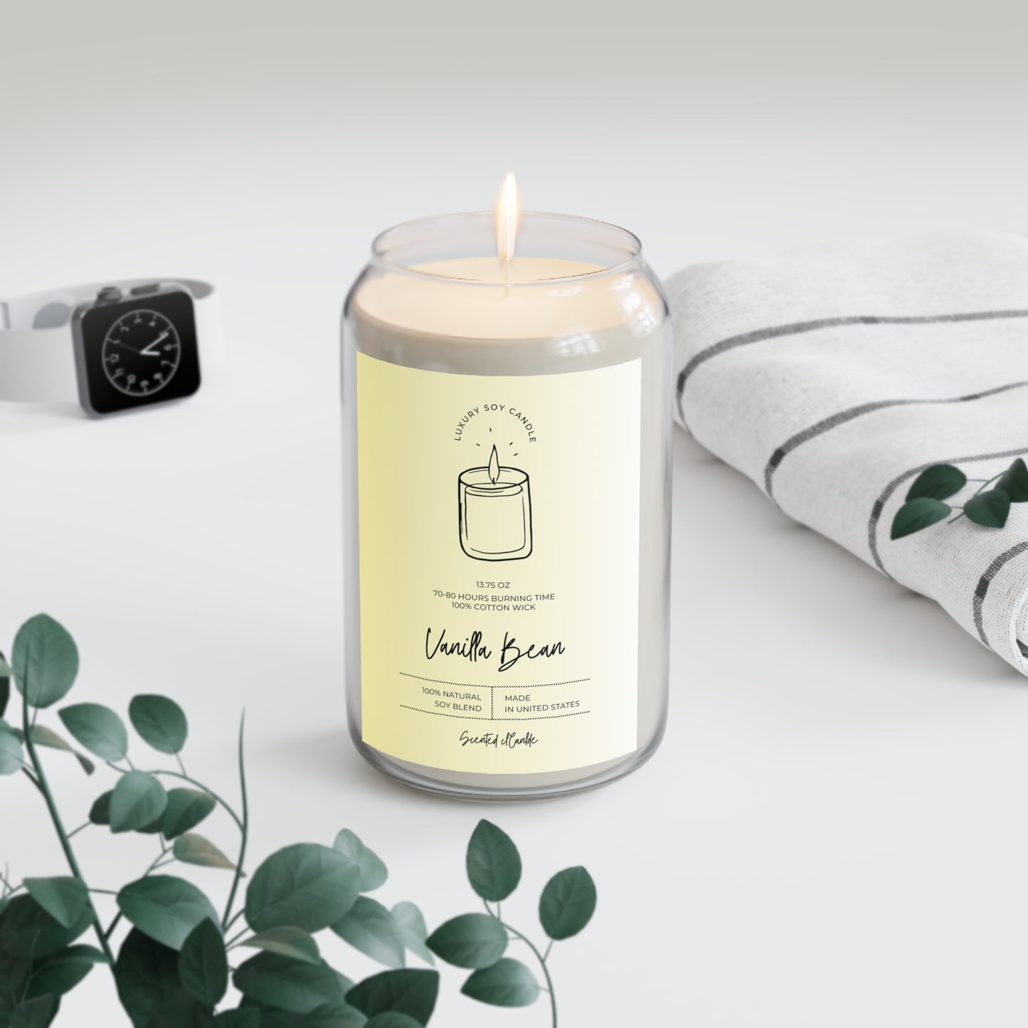 Soy Scented Candle - Vanilla Bean 13.75oz