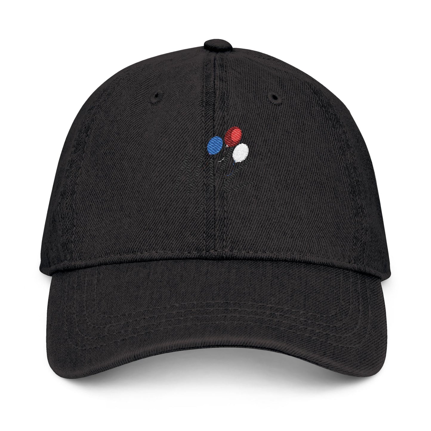 Stylish Denim Hat with Balloon Embroidery | Casual & Fashionable Accessory