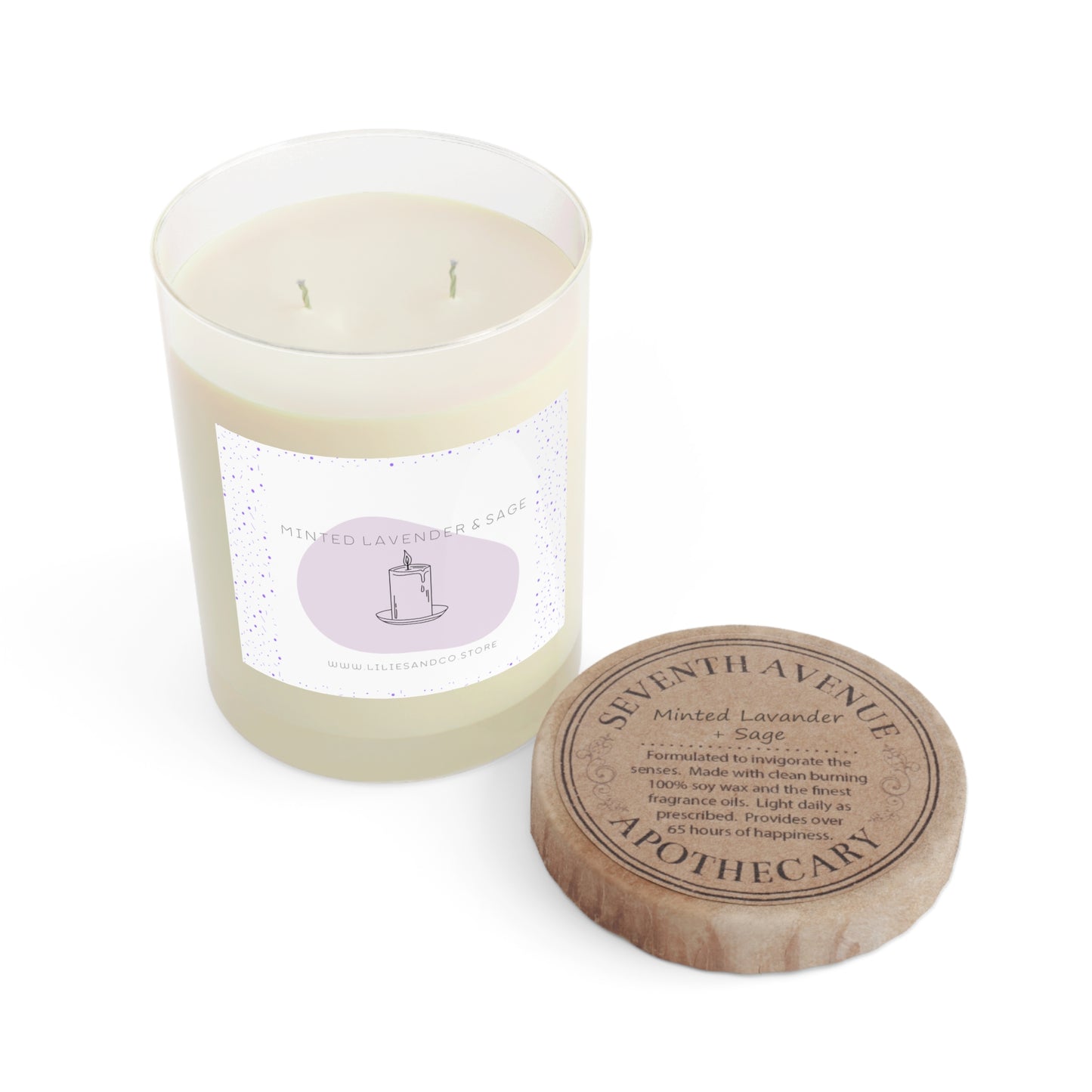 Minted Lavender & Sage Scented Candle