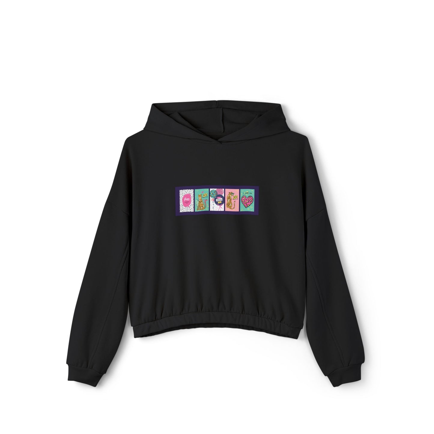 Bella + Canvas Custom Colorful Cinched Bottom Women's Hoodie