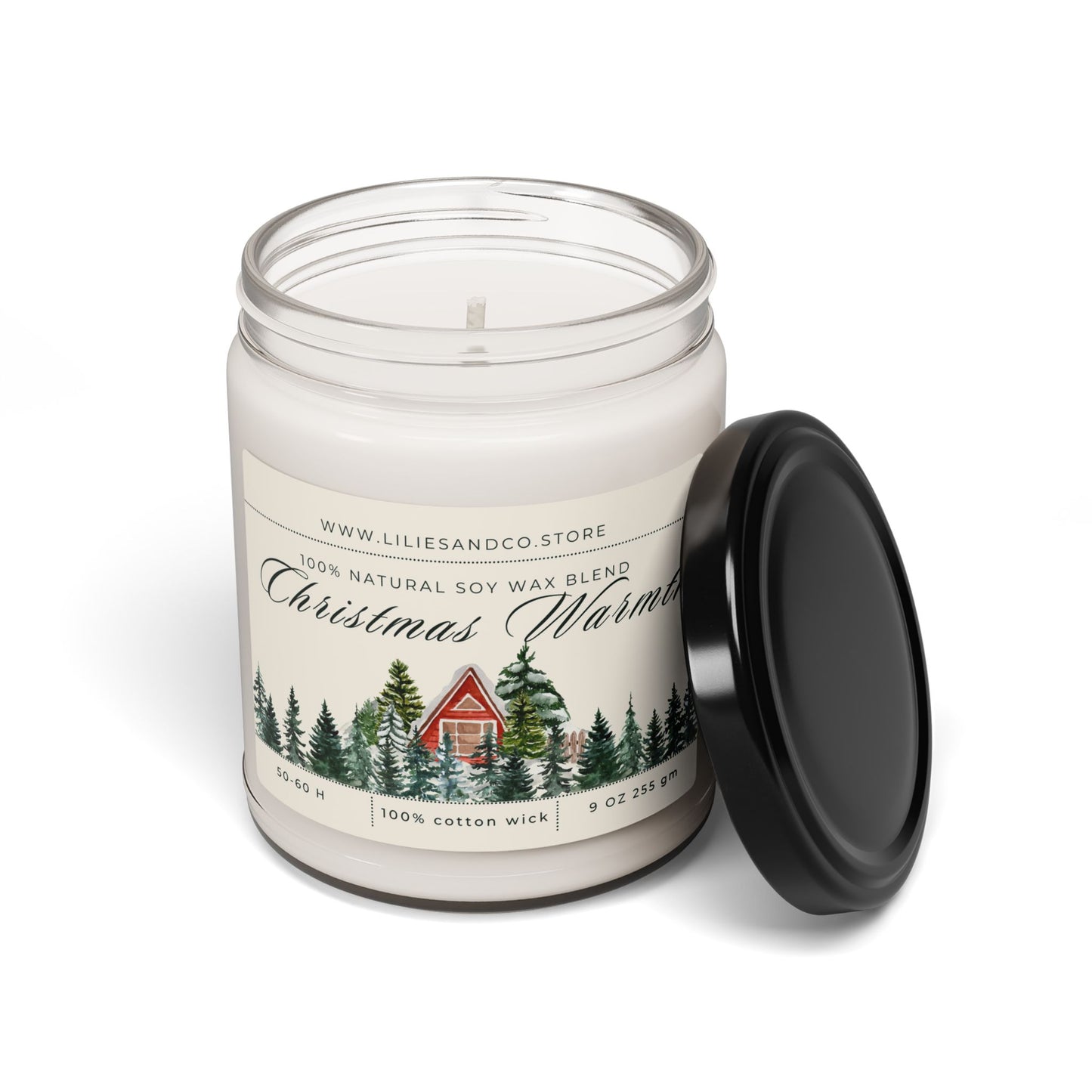 Christmas Warmth Scented Soy Candle, 9oz