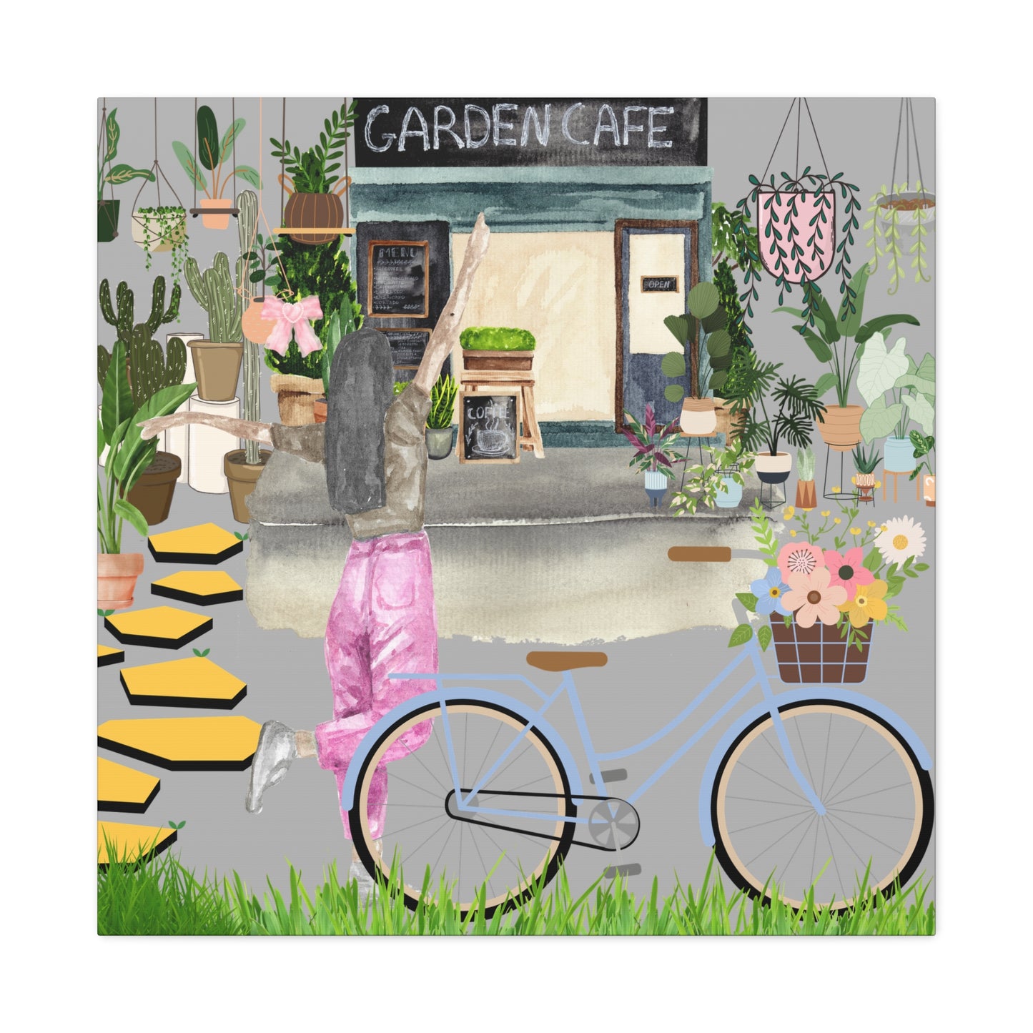 Charming Garden Cafe Wall Art