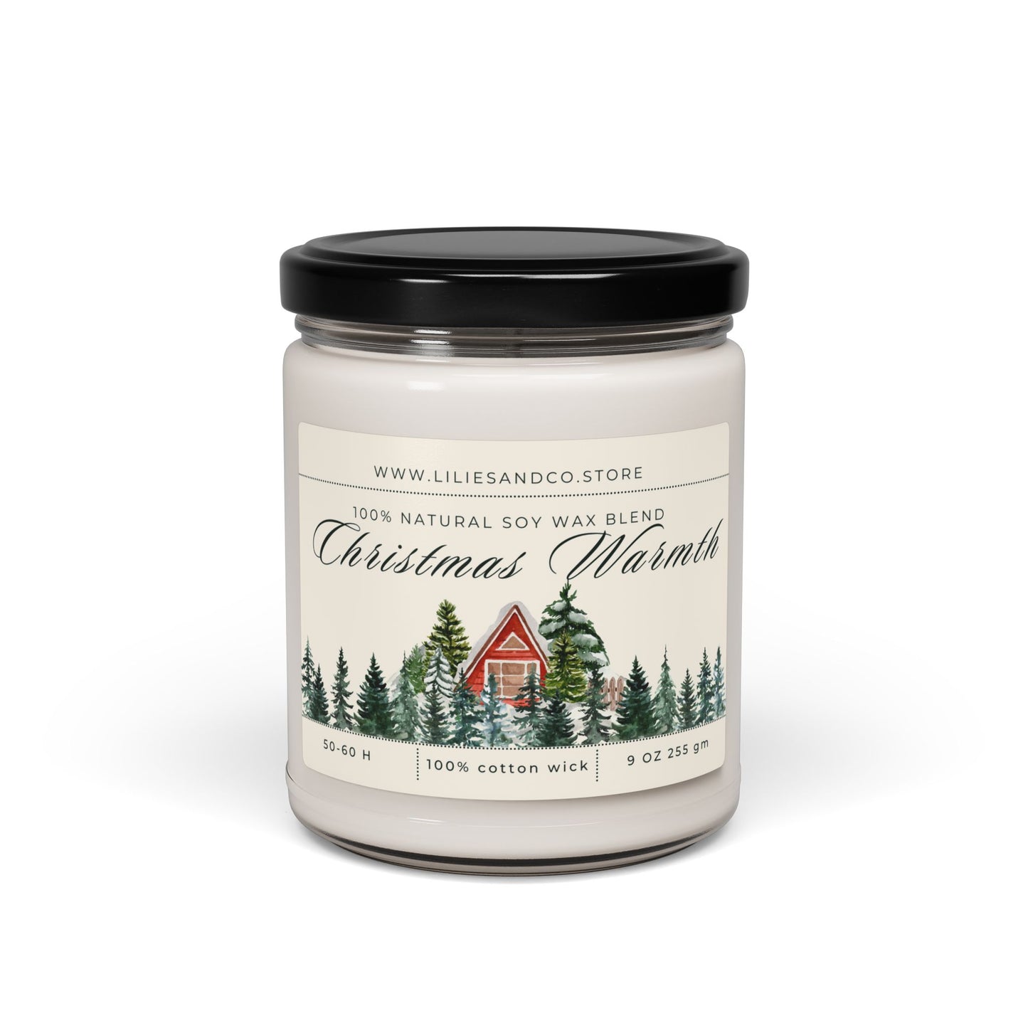 Christmas Warmth Scented Soy Candle, 9oz