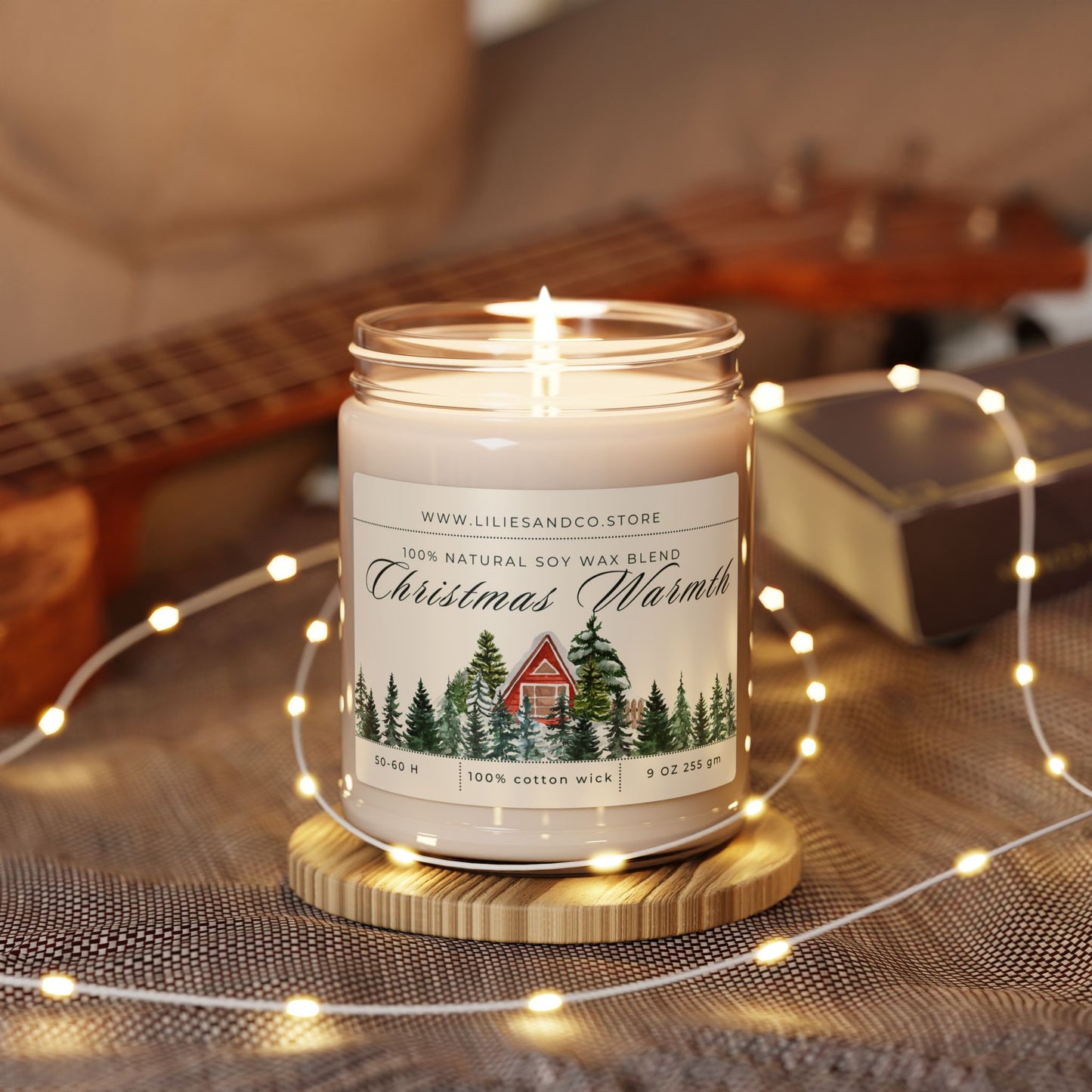 Christmas Warmth Scented Soy Candle, 9oz