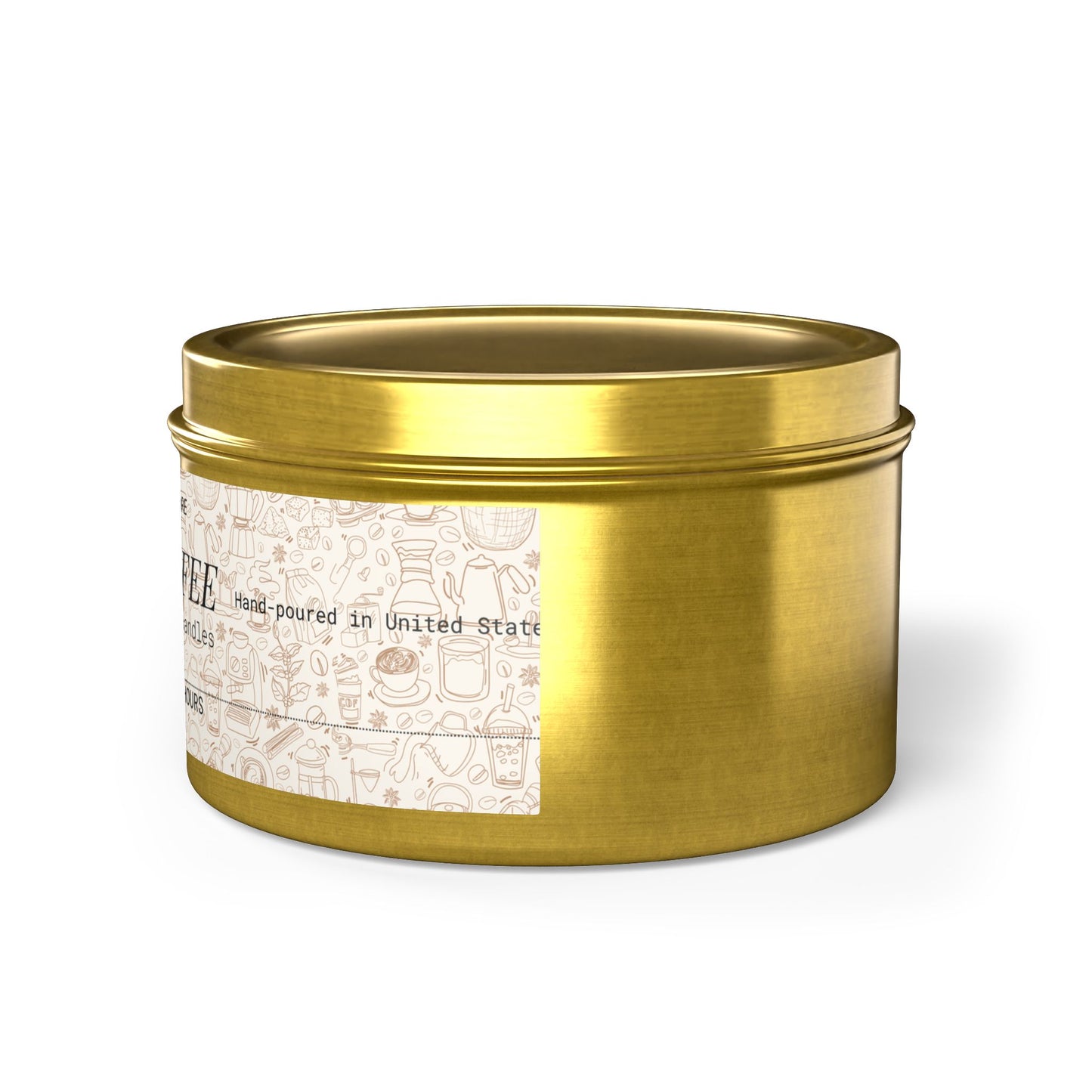Fresh Coffee Tin Candle