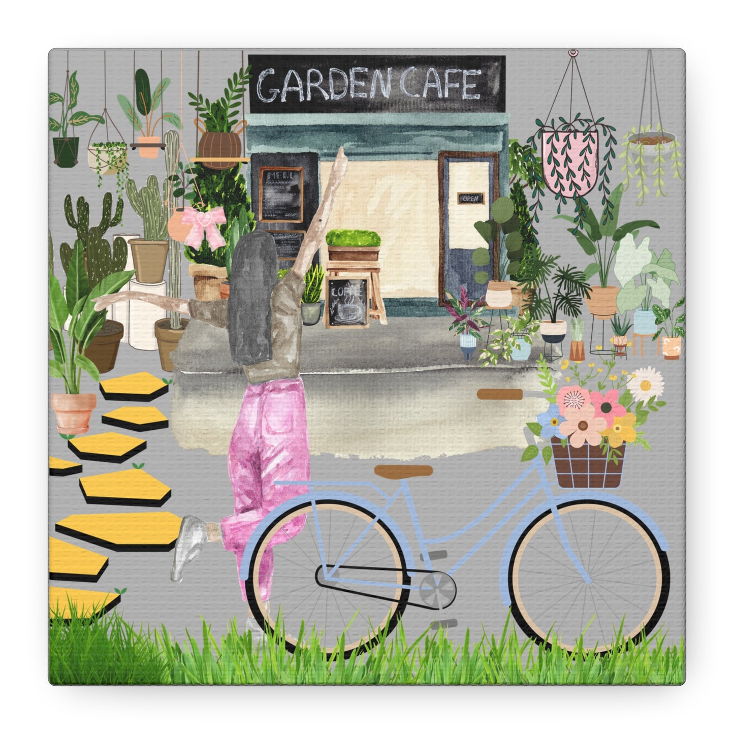 Charming Garden Cafe Wall Art