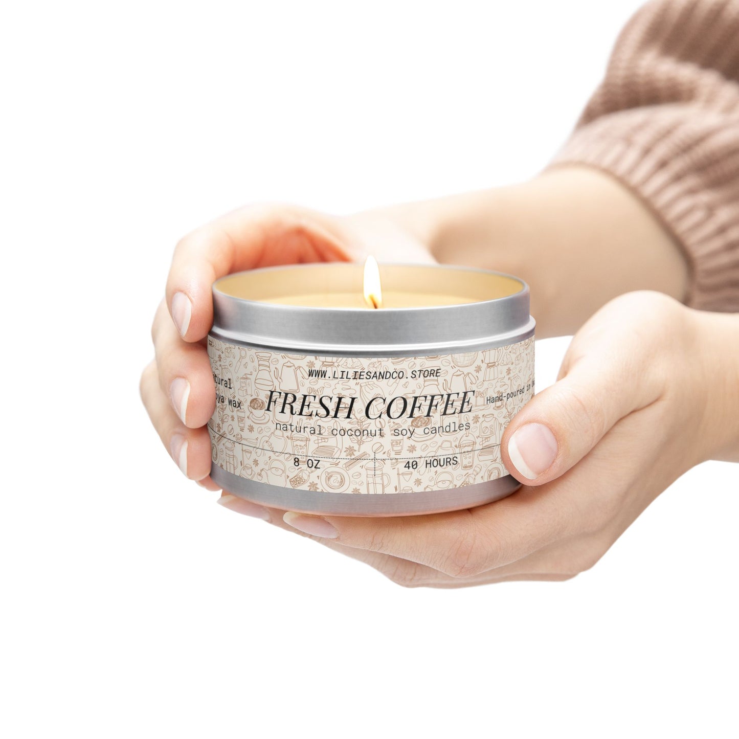 Fresh Coffee Tin Candle