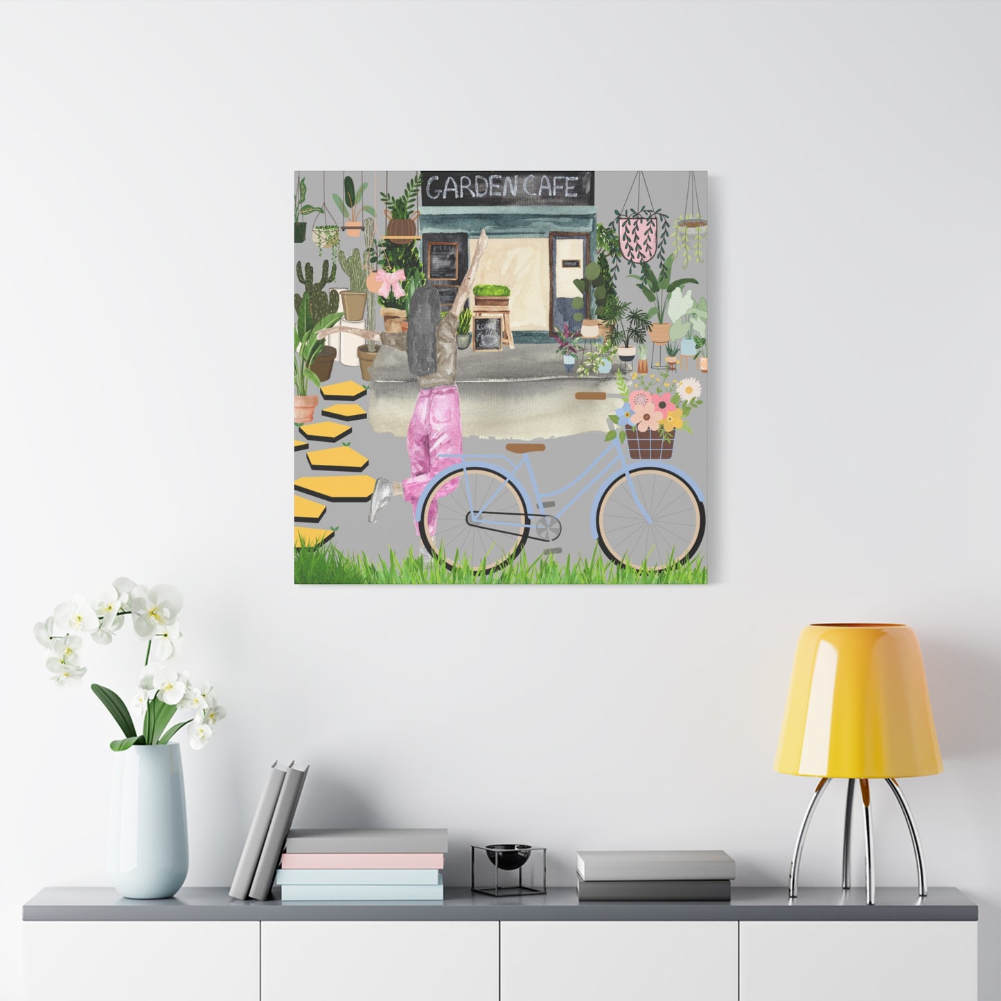 Charming Garden Cafe Wall Art