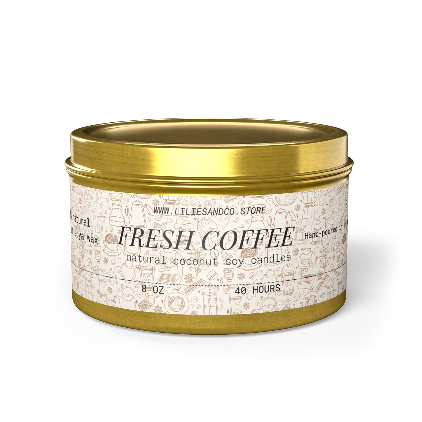 Fresh Coffee Tin Candle