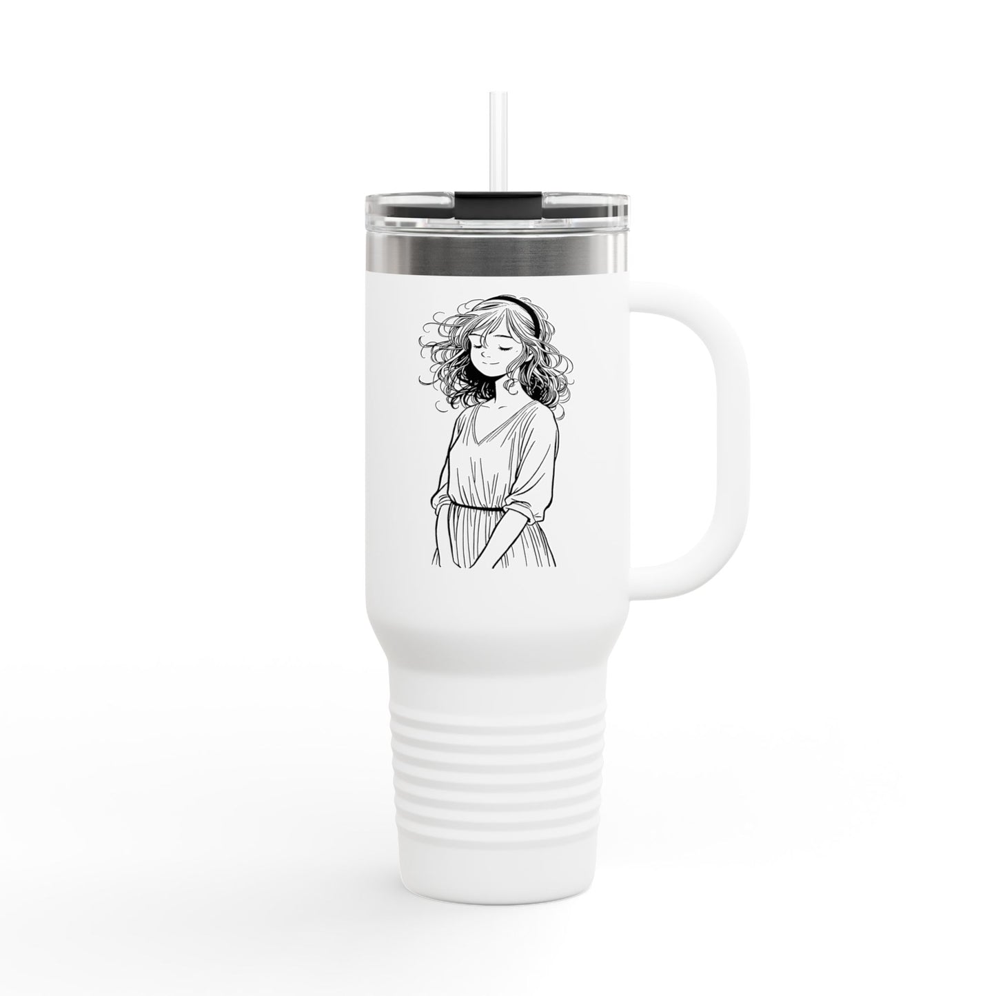 Insulated Travel Mug with Stylish Design 40oz, Eco-Friendly Drinkware
