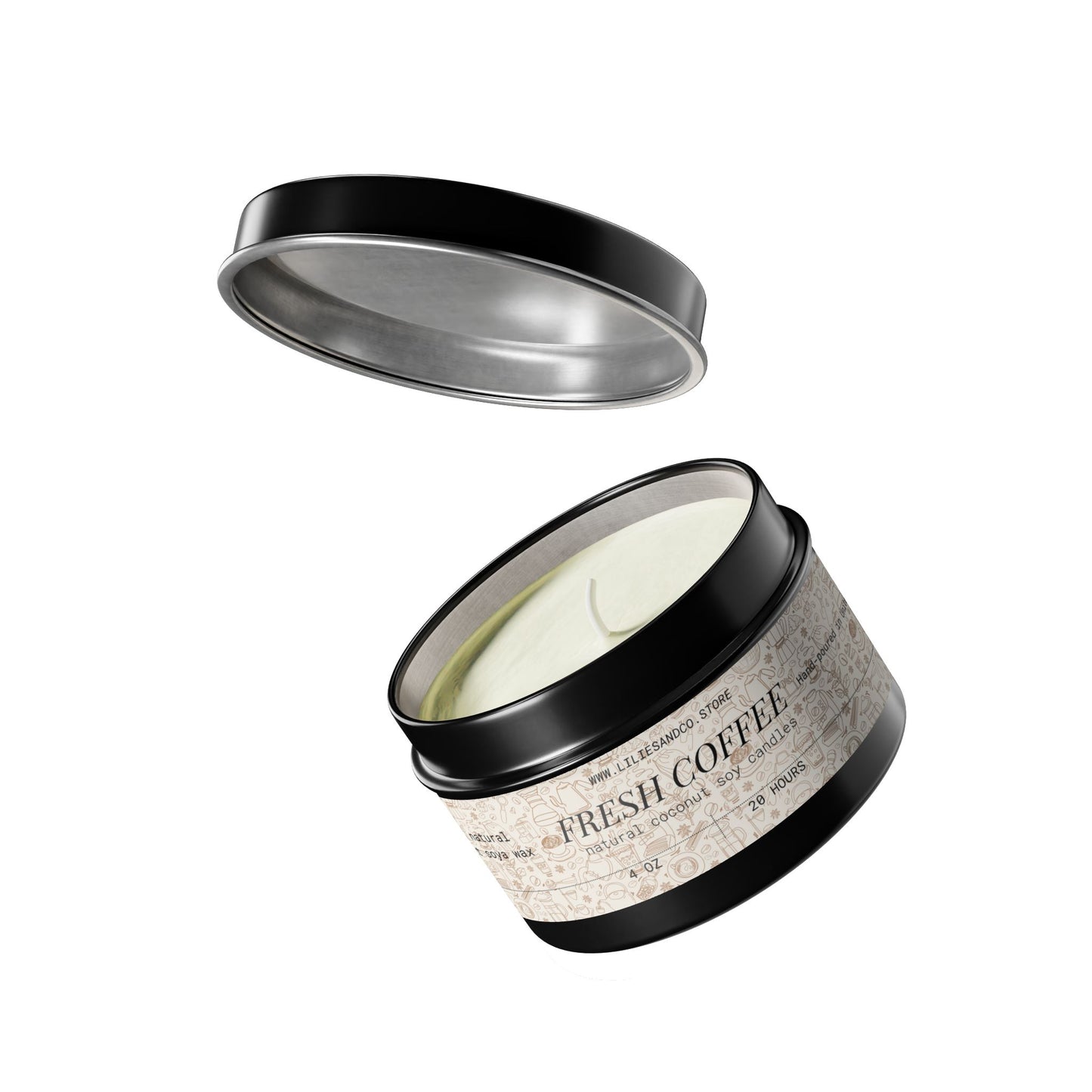 Fresh Coffee Tin Candle