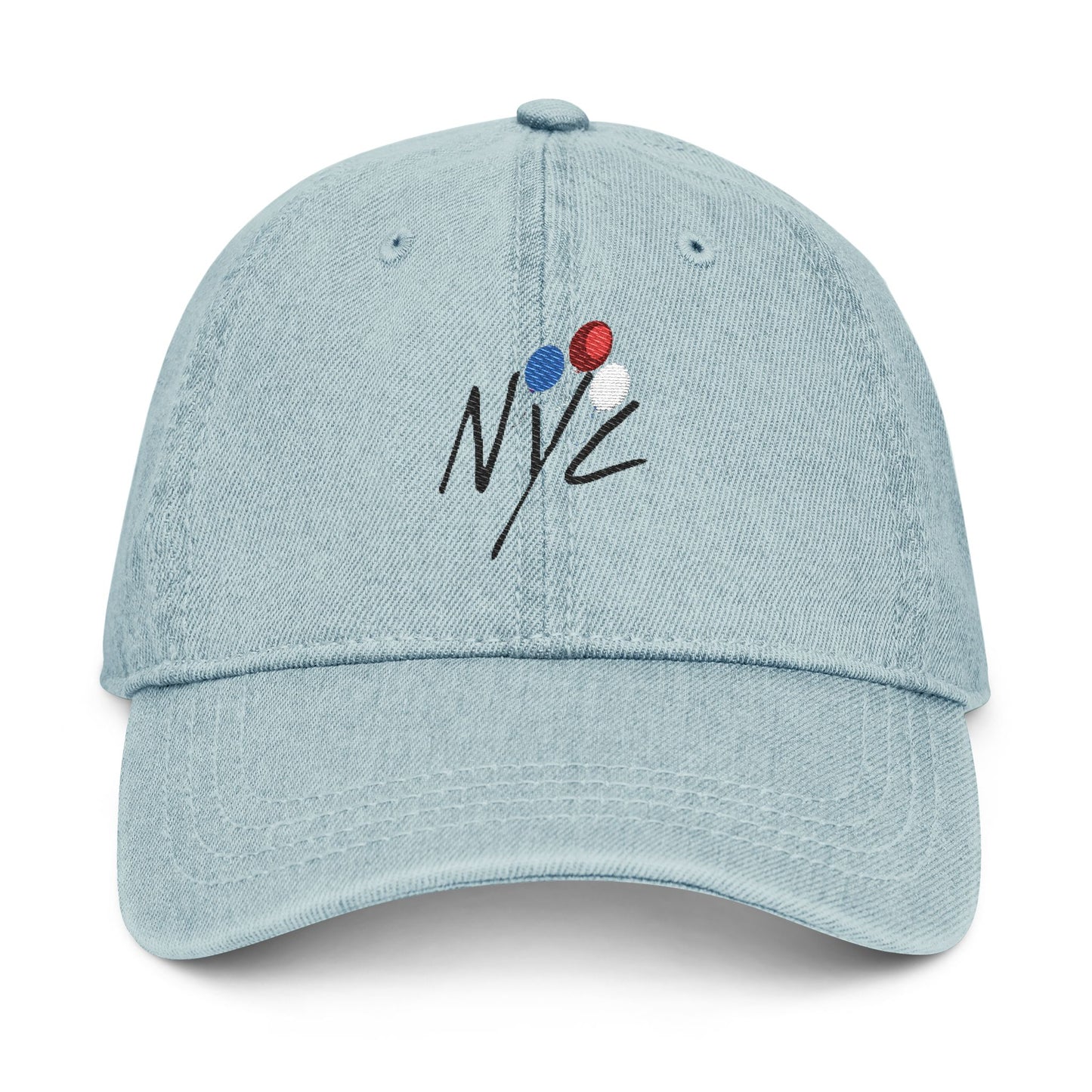 Stylish Denim Hat with Balloon Embroidery | Casual & Fashionable Accessory