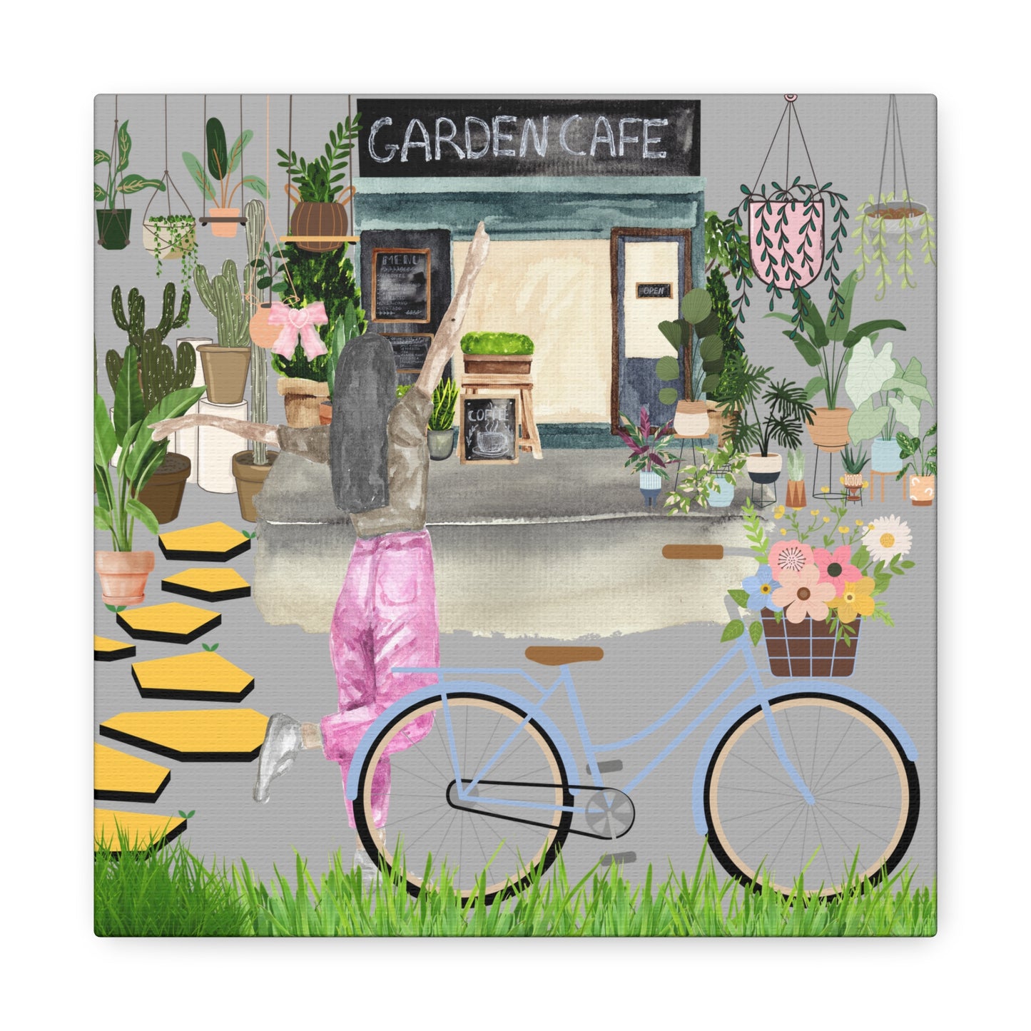 Charming Garden Cafe Wall Art