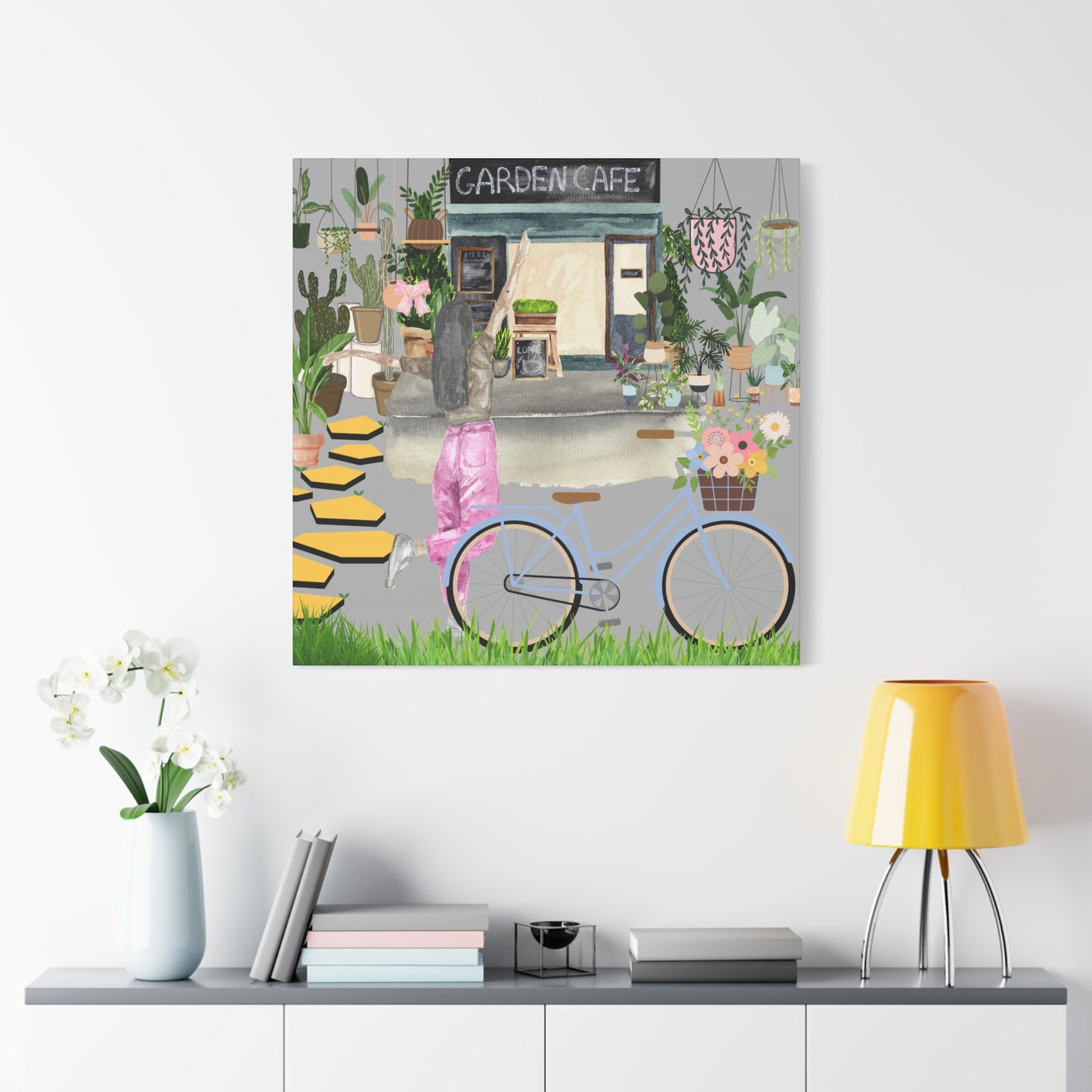 Charming Garden Cafe Wall Art