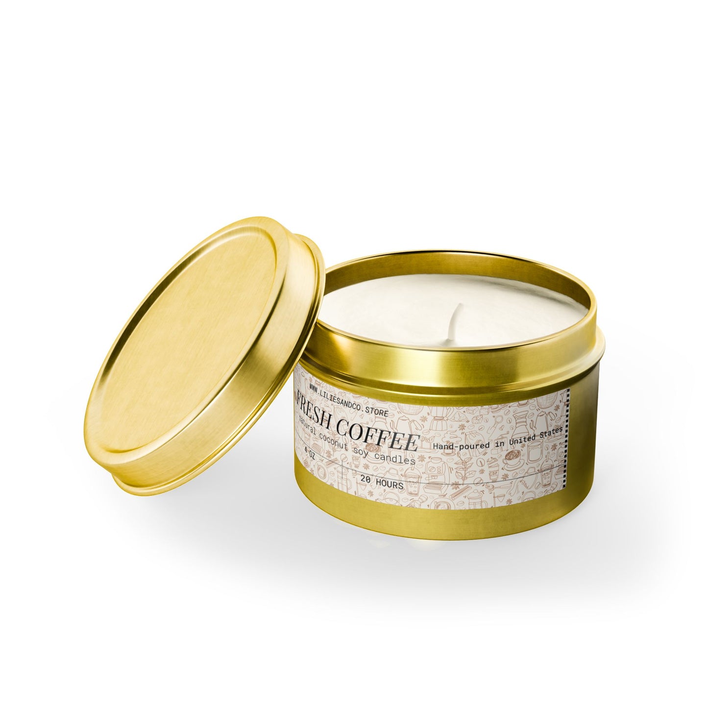 Fresh Coffee Tin Candle