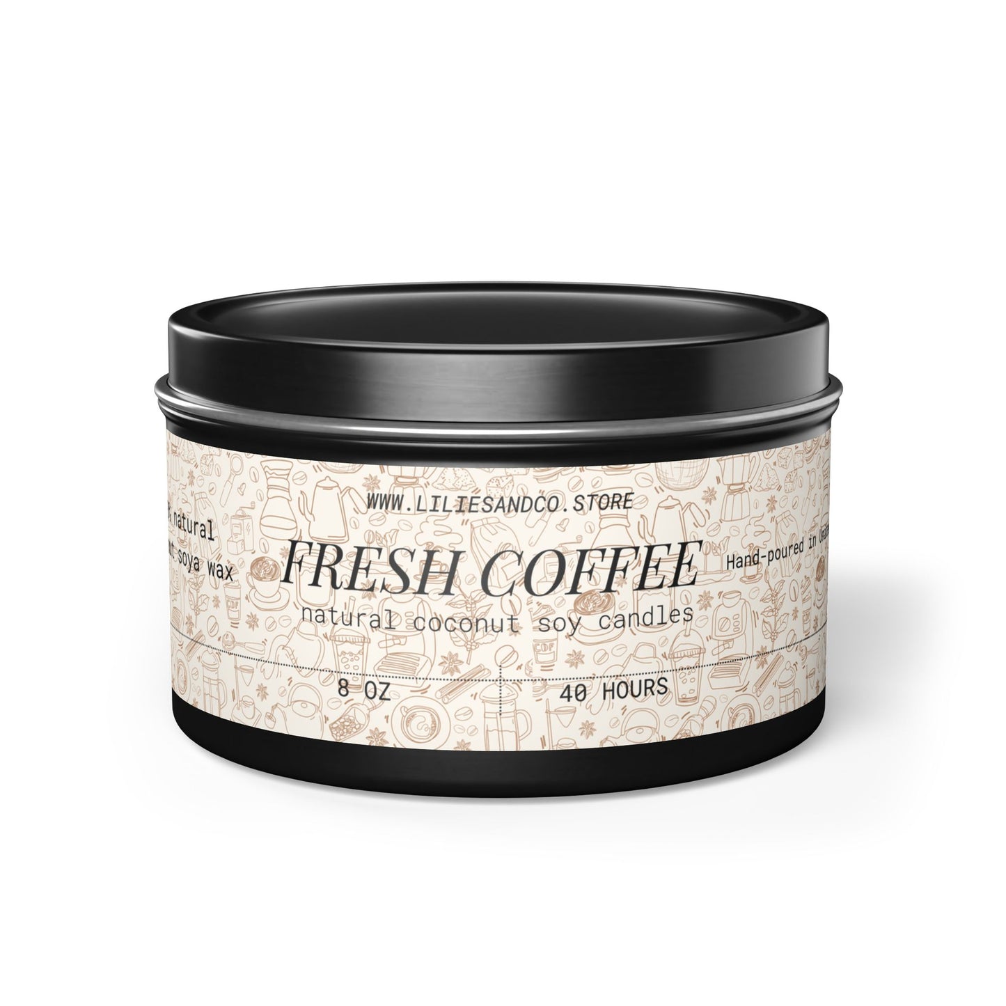 Fresh Coffee Tin Candle