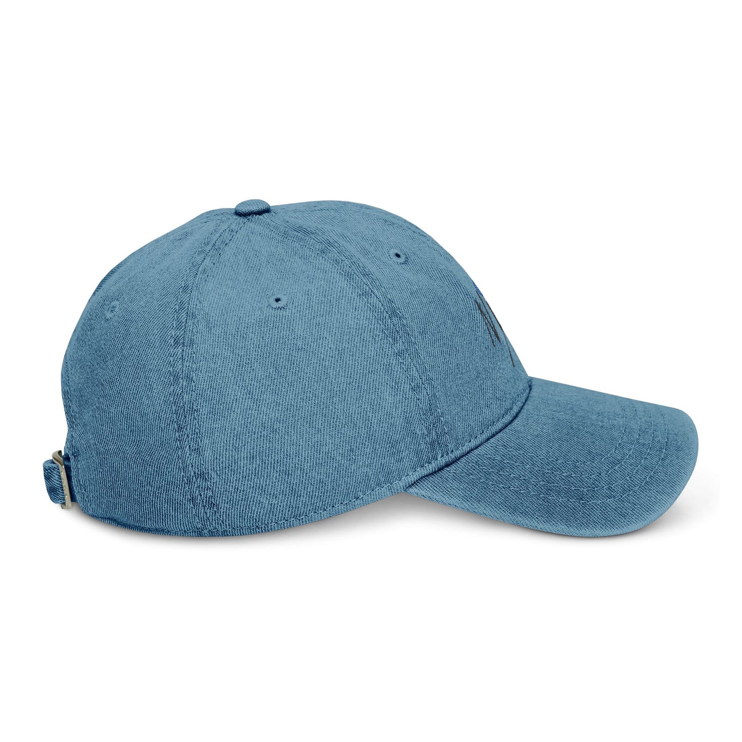 Stylish Denim Hat with Balloon Embroidery | Casual & Fashionable Accessory