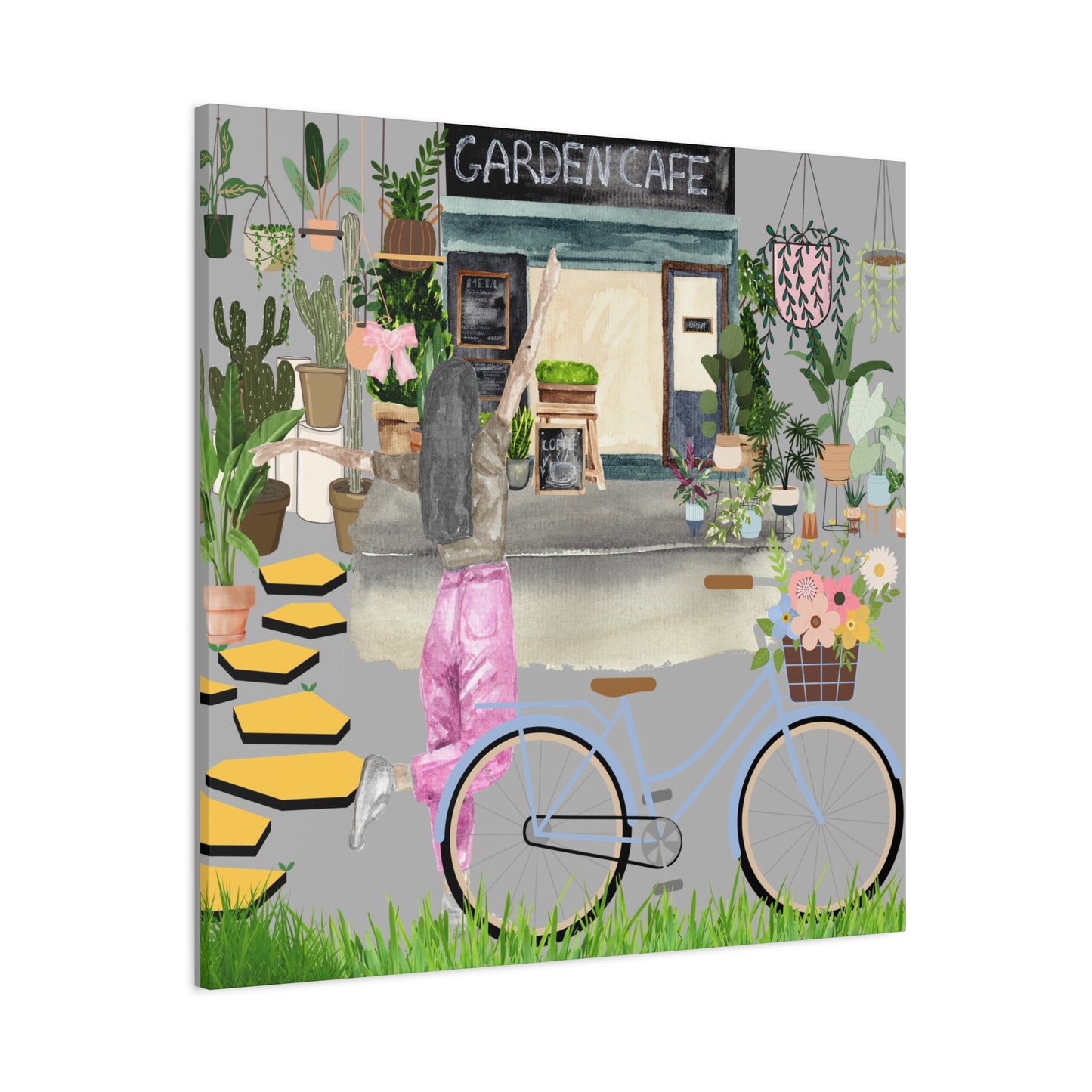 Charming Garden Cafe Wall Art