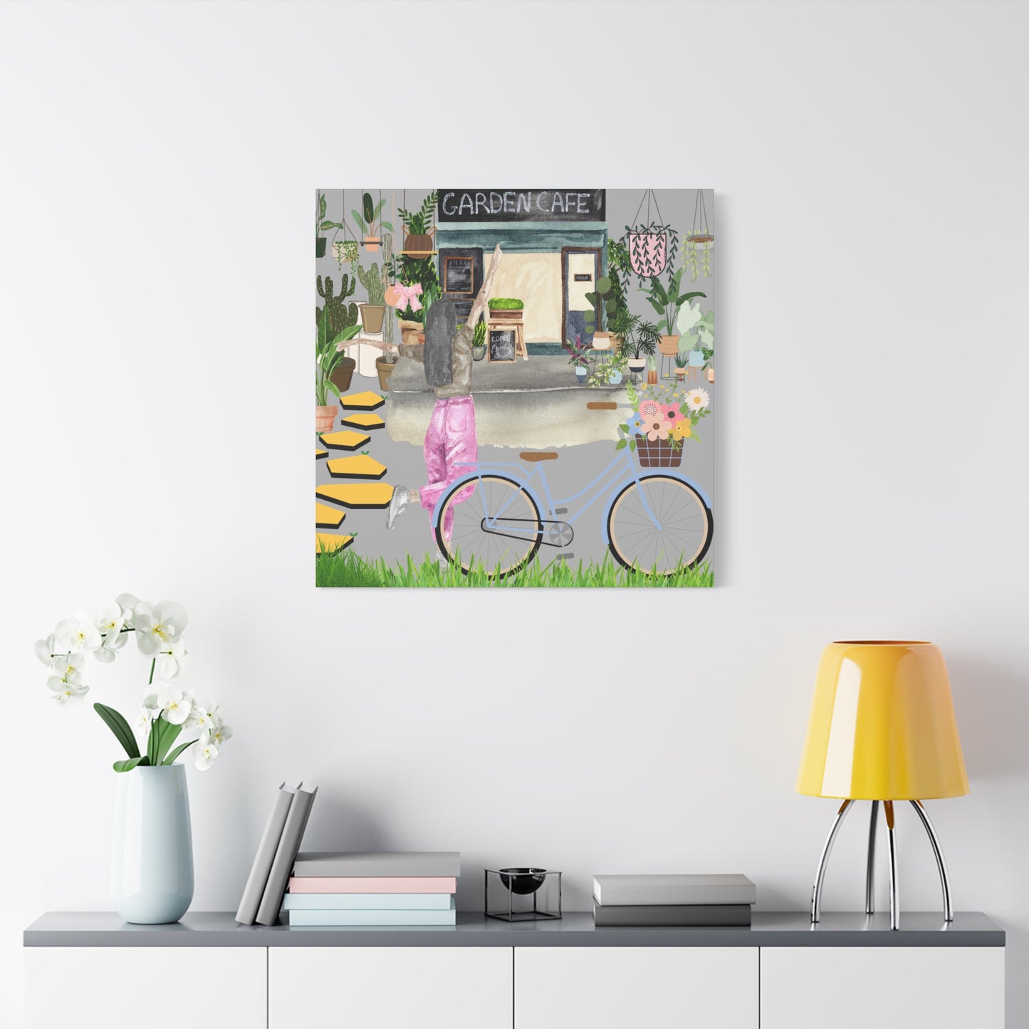 Charming Garden Cafe Wall Art