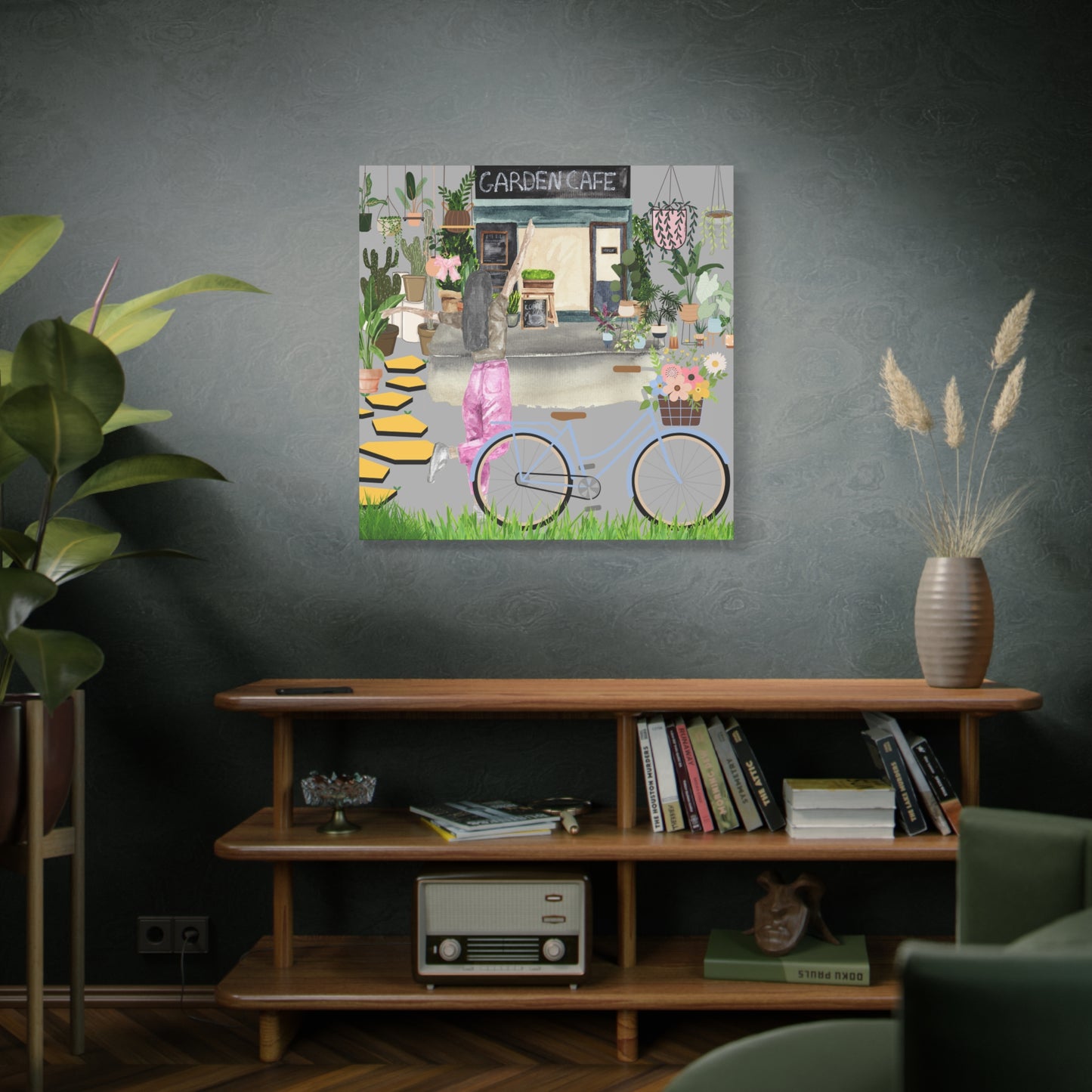Charming Garden Cafe Wall Art