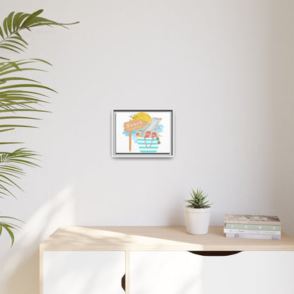 Beach Vibes Framed Canvas Wall Art