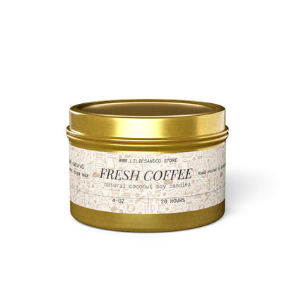 Fresh Coffee Tin Candle