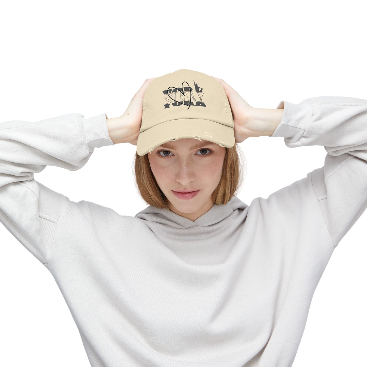 District Unisex Distressed Cap