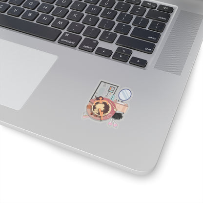 Coffee Bath Kiss-Cut Sticker