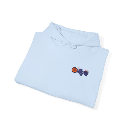 Embroidered-Fruit-Themed Unisex Heavy Blend Hooded Sweatshirt