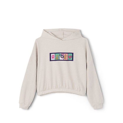 Bella + Canvas Custom Colorful Cinched Bottom Women's Hoodie