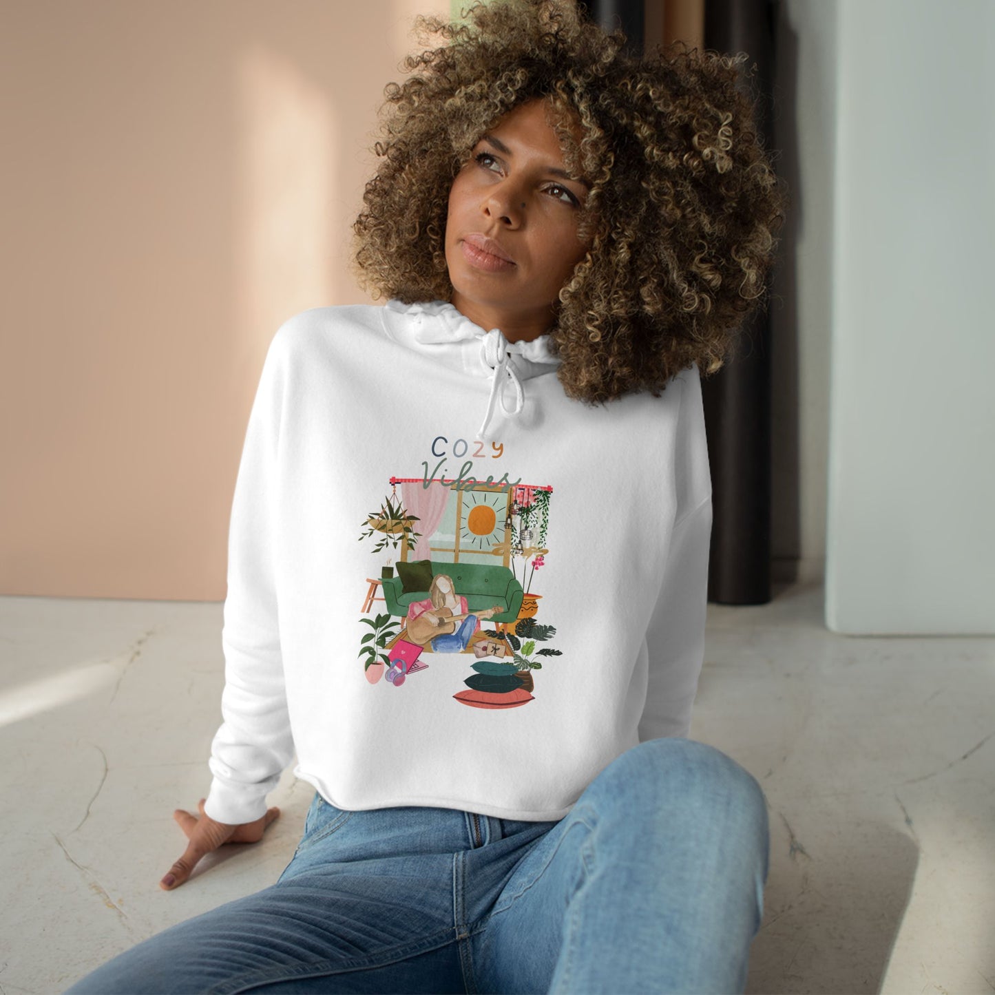 Cozy Vibe Cropped Hoodie