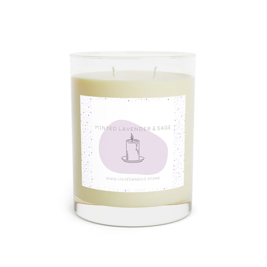 Minted Lavender & Sage Scented Candle