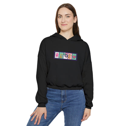 Bella + Canvas Custom Colorful Cinched Bottom Women's Hoodie