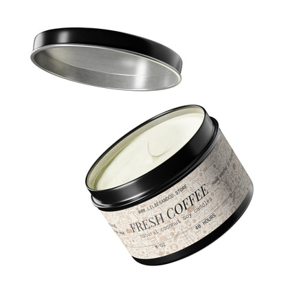 Fresh Coffee Tin Candle