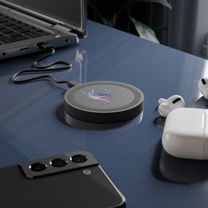 Wireless Charging Pad with Artistic Splash Design, Modern Tech Accessory, Unique Gift for Tech Lovers, Home Office Decor