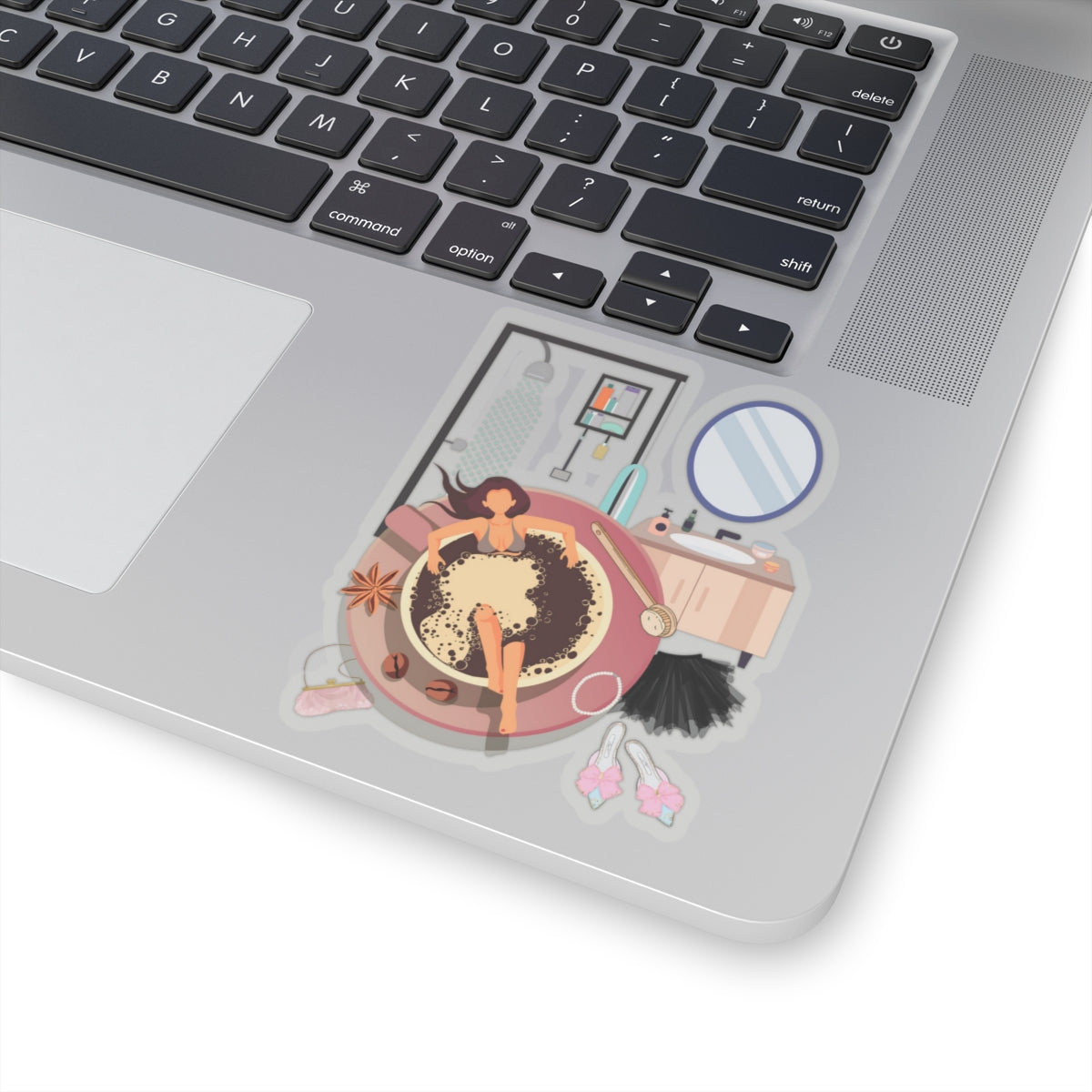 Coffee Bath Kiss-Cut Sticker