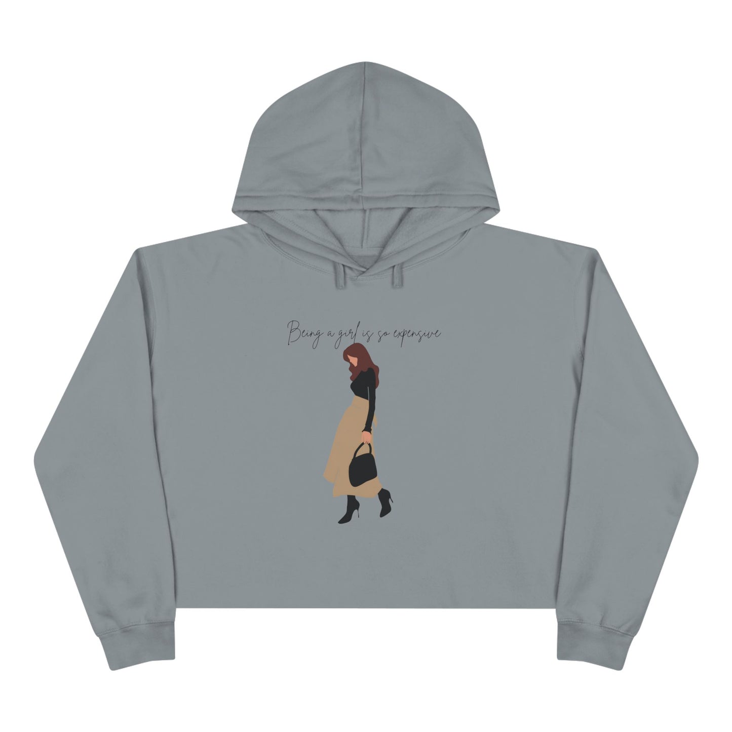 Lane Seven Chic Graphic Crop Hoodie