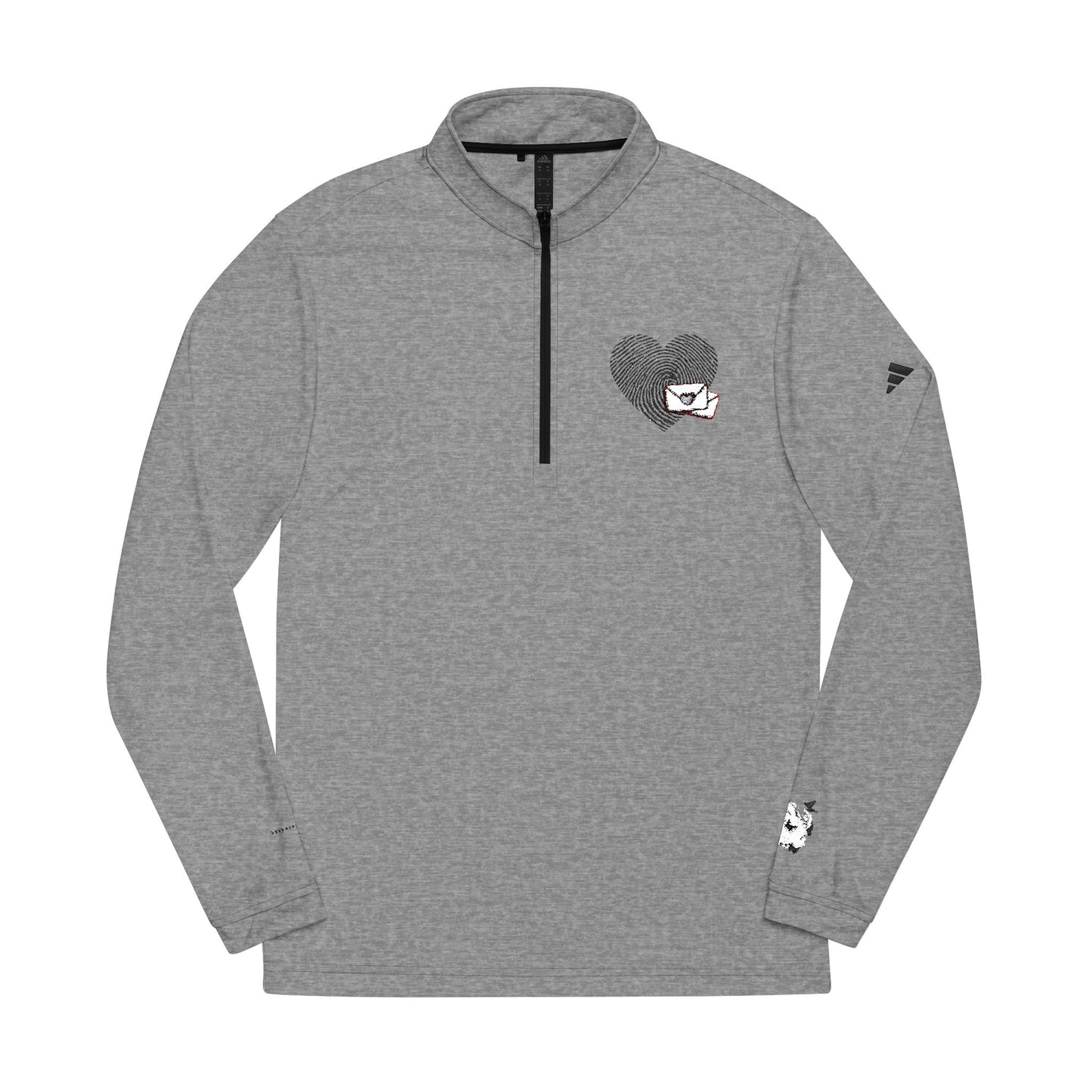 Adidas® Embroidered Quarter-Zip Pullover