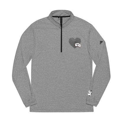 Adidas® Embroidered Quarter-Zip Pullover